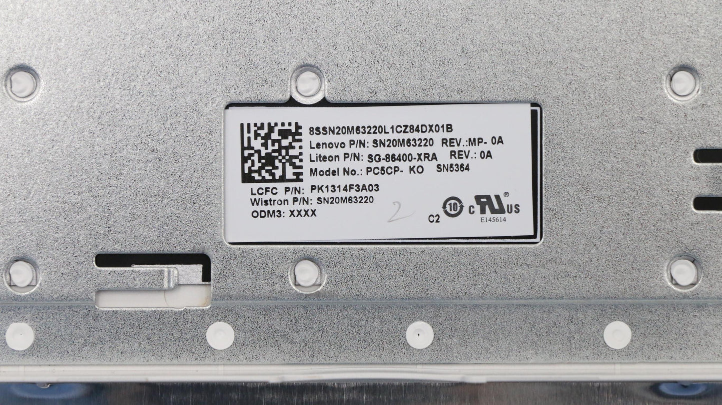 Lenovo Keyboard Internal Includes C-C - 5CB0R16637