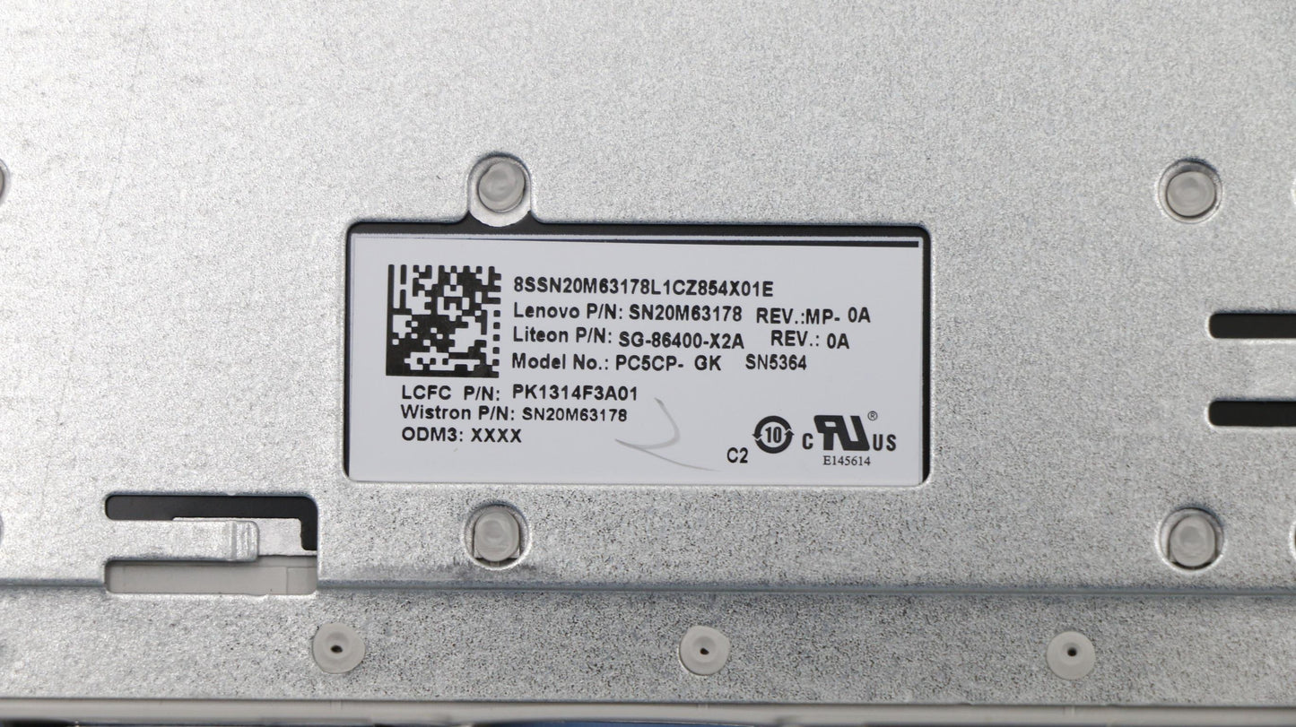 Lenovo Keyboard Internal Includes C-C - 5CB0R16644