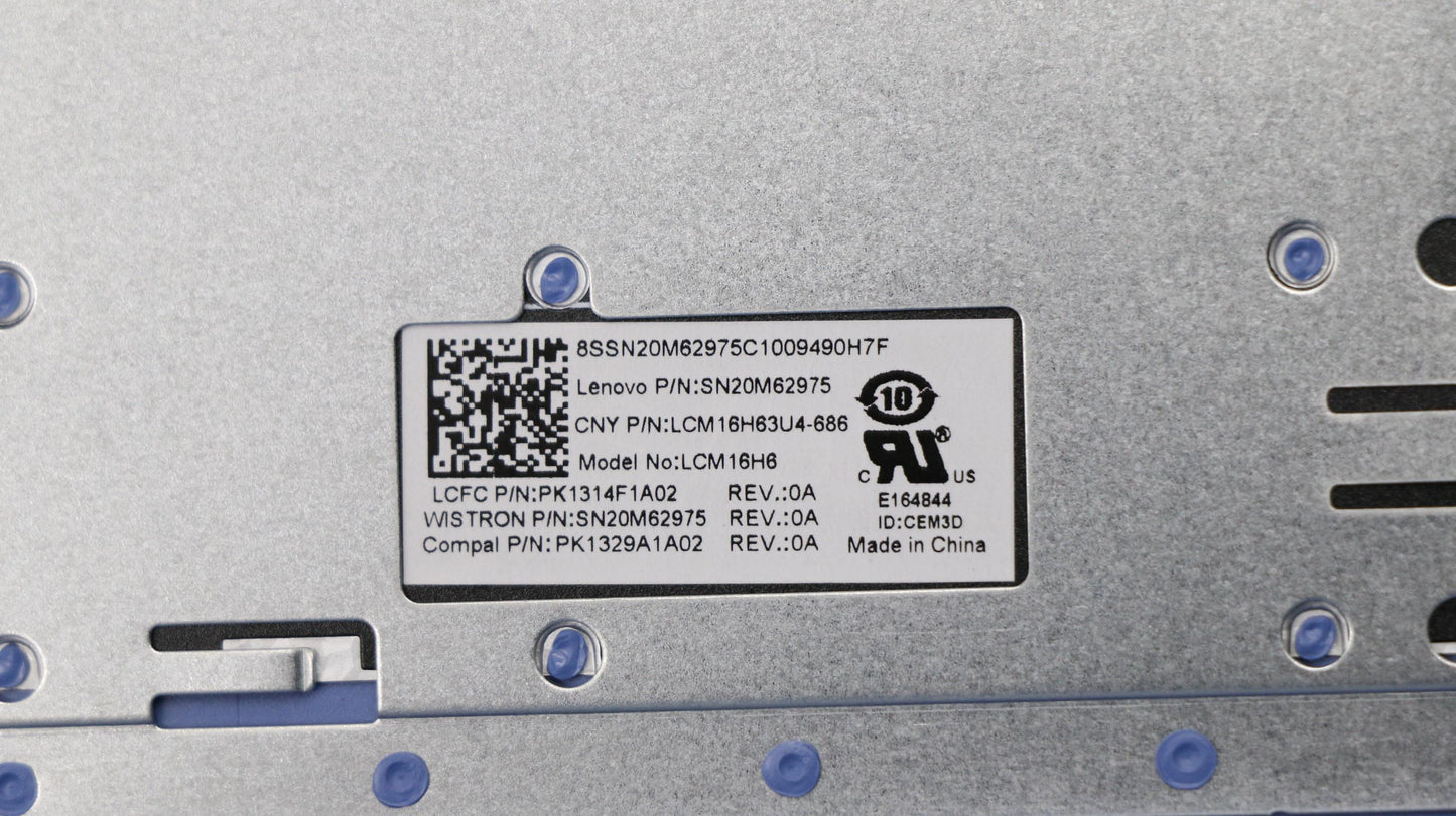 Lenovo 5CB0R16646 Logic Upper Assembly 15T Lblue