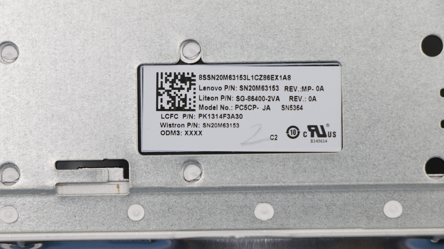 Lenovo Keyboard Internal Includes C-C - 5CB0R16669