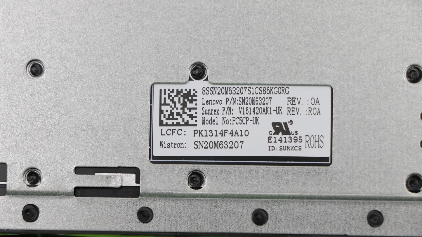 Lenovo 5CB0R16723 Logic Upper Assembly 15T Igrey