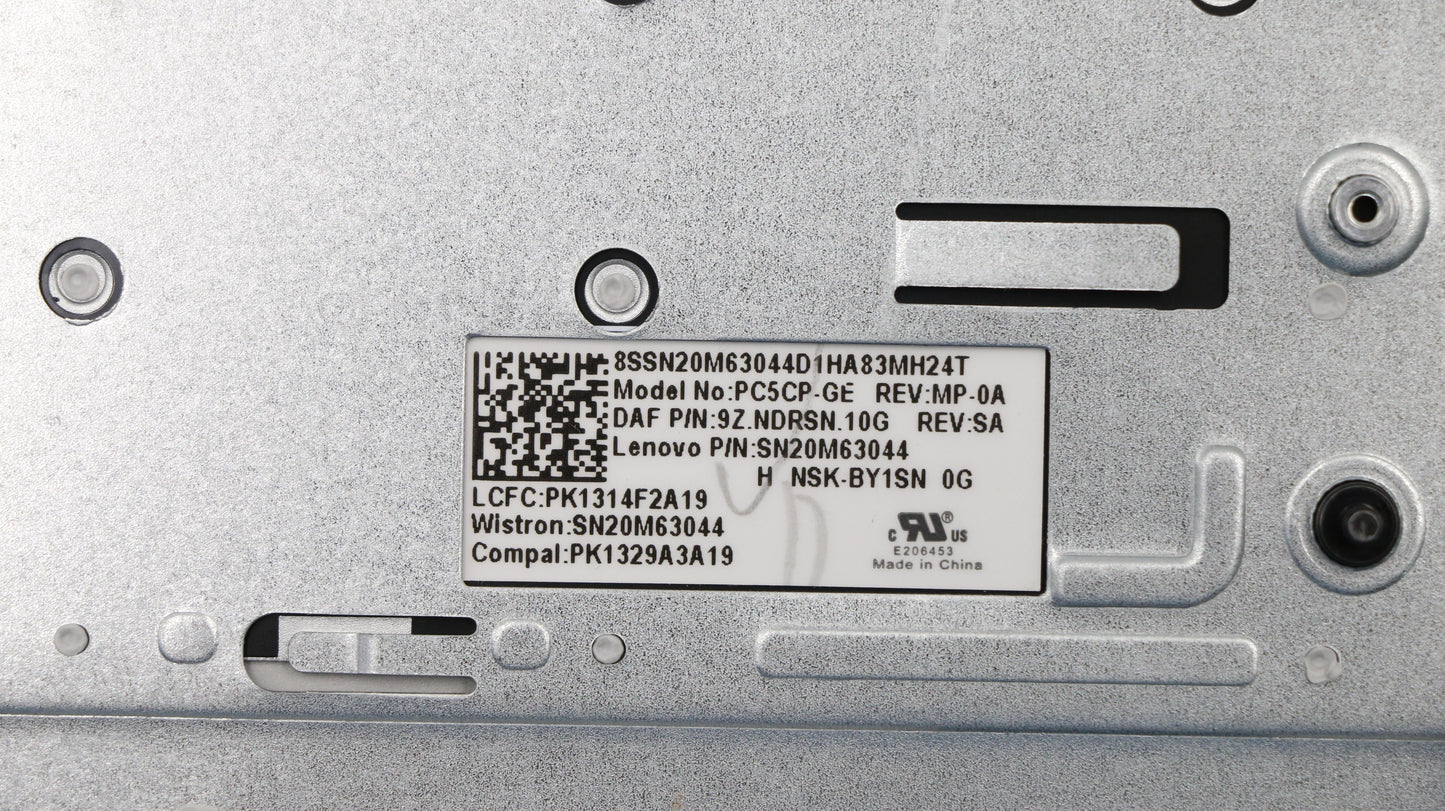 Lenovo 5CB0R20191 Log Up Assembly Wkb Nfp Pt Gre