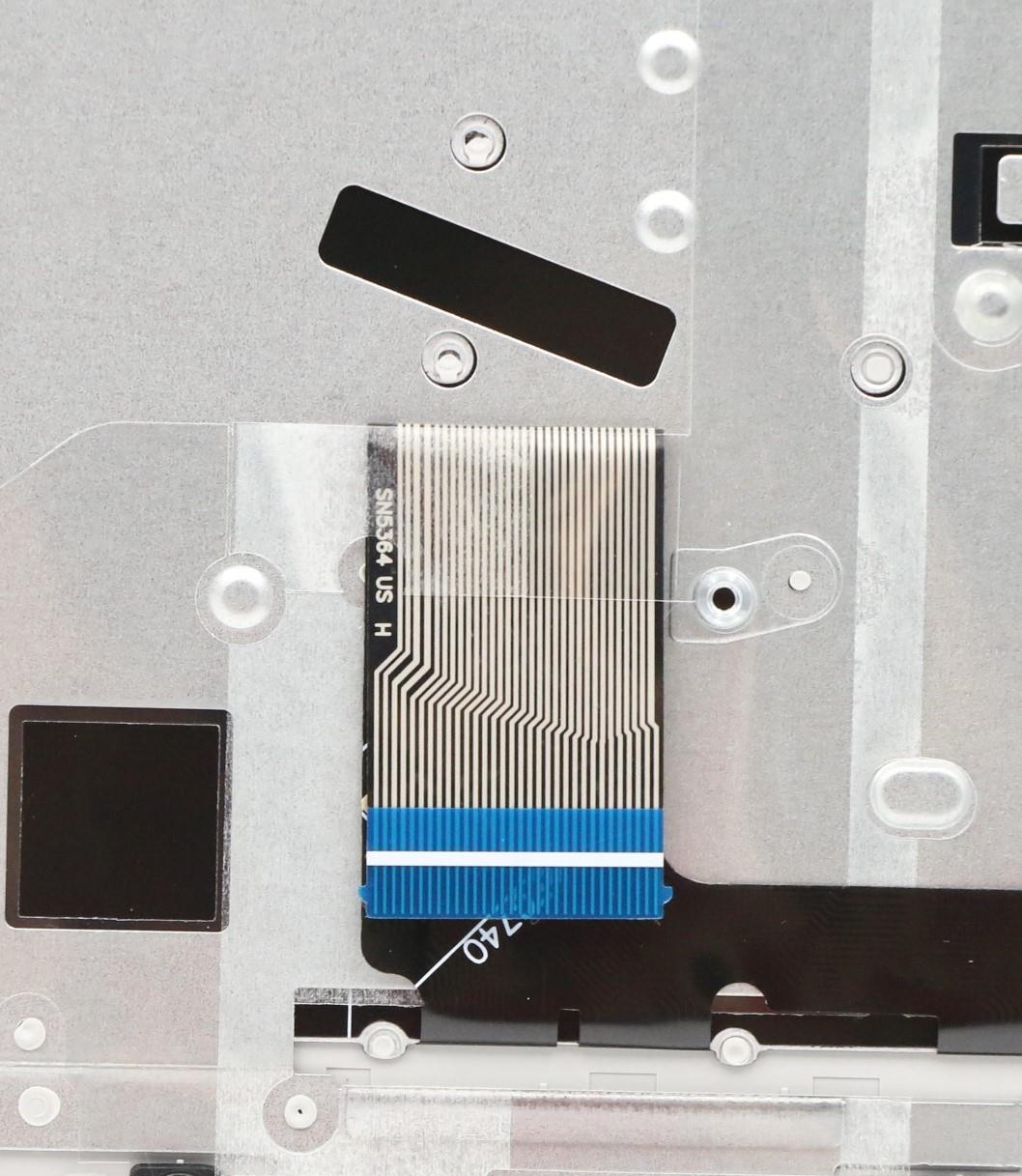 Lenovo C-Cover with Keyboard, English, Platinum Grey, Touchpad - 5CB0R26496