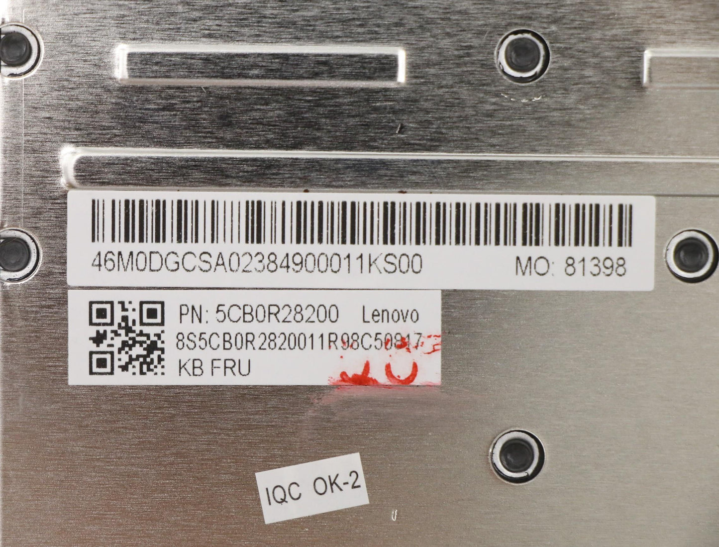Lenovo Keyboard Internal Includes C-C - 5CB0R28200