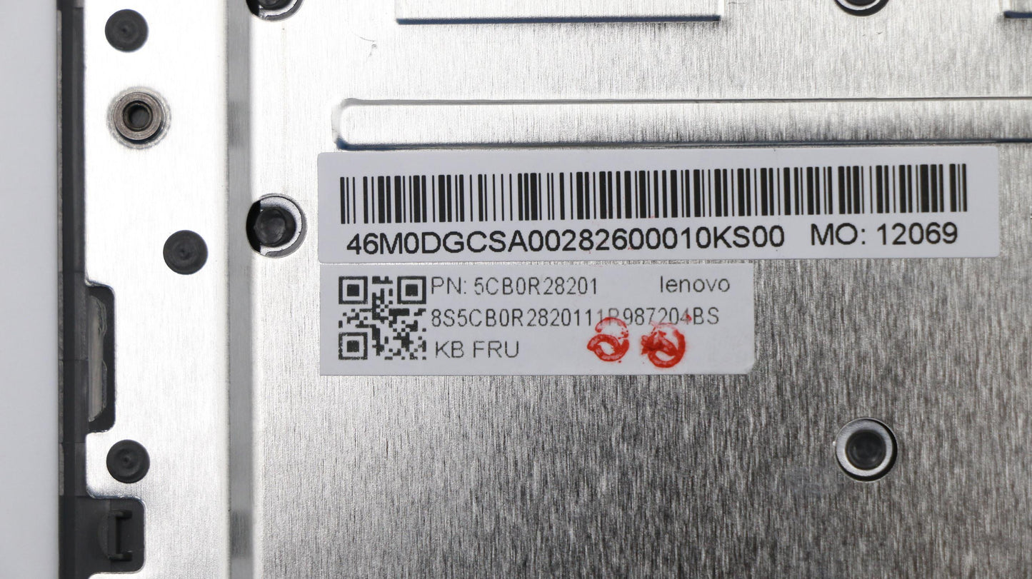 Lenovo C-Cover with Keyboard, UK English, Iron Grey, Non_Backlight, Non_Fingerprint - 5CB0R28201