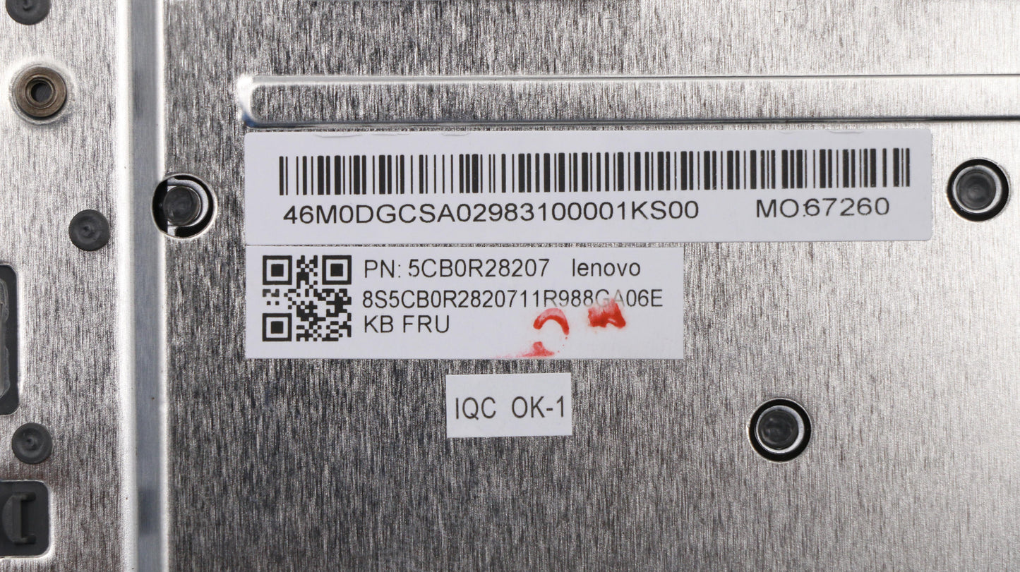Lenovo Keyboard Internal Includes C-C - 5CB0R28207