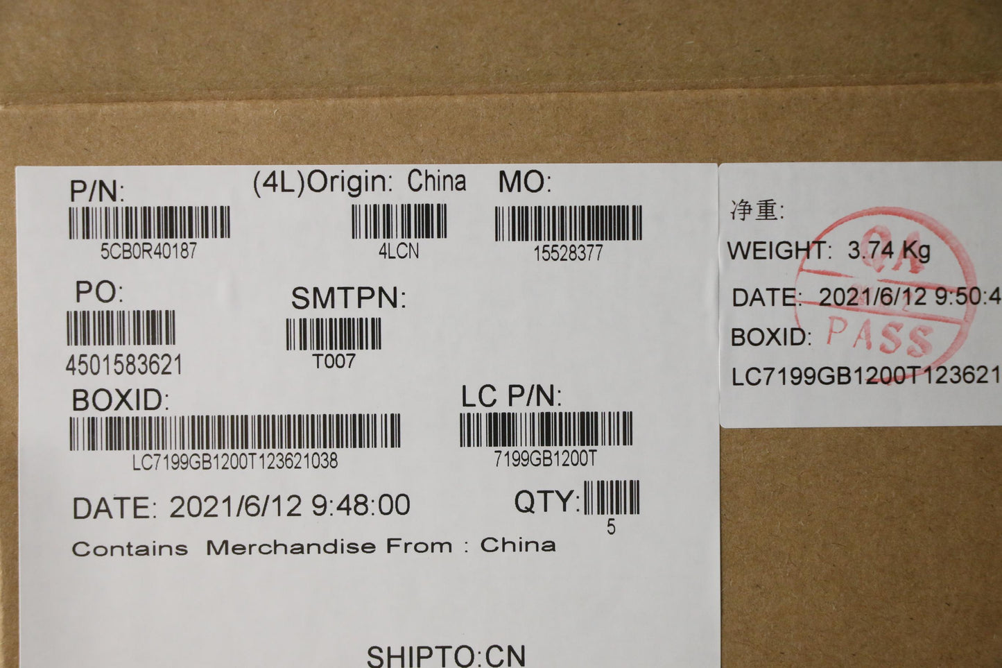 Lenovo Keyboard Internal Includes C-C - 5CB0R40187