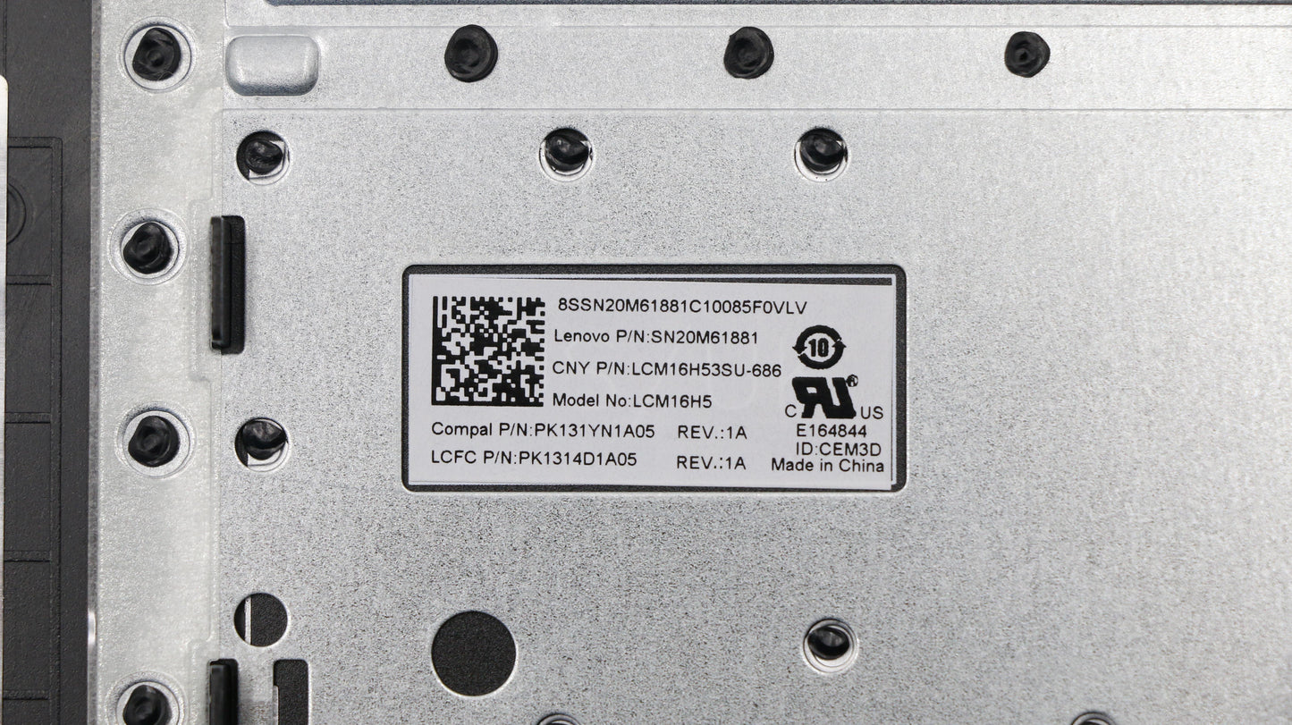 Lenovo Keyboard Internal Includes C-C - 5CB0R40358