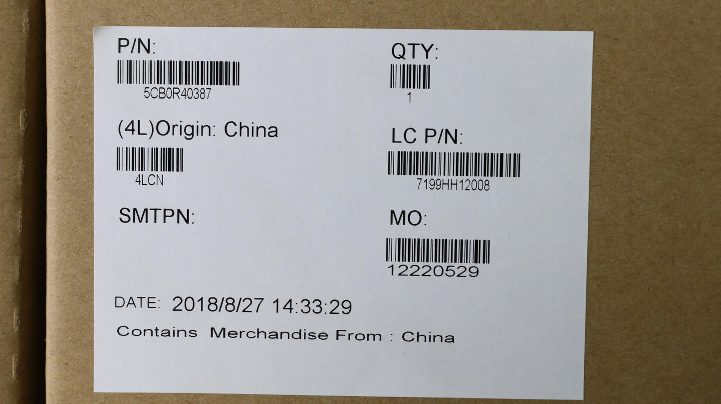 Lenovo System Board Planar Motherboar - 5CB0R40387