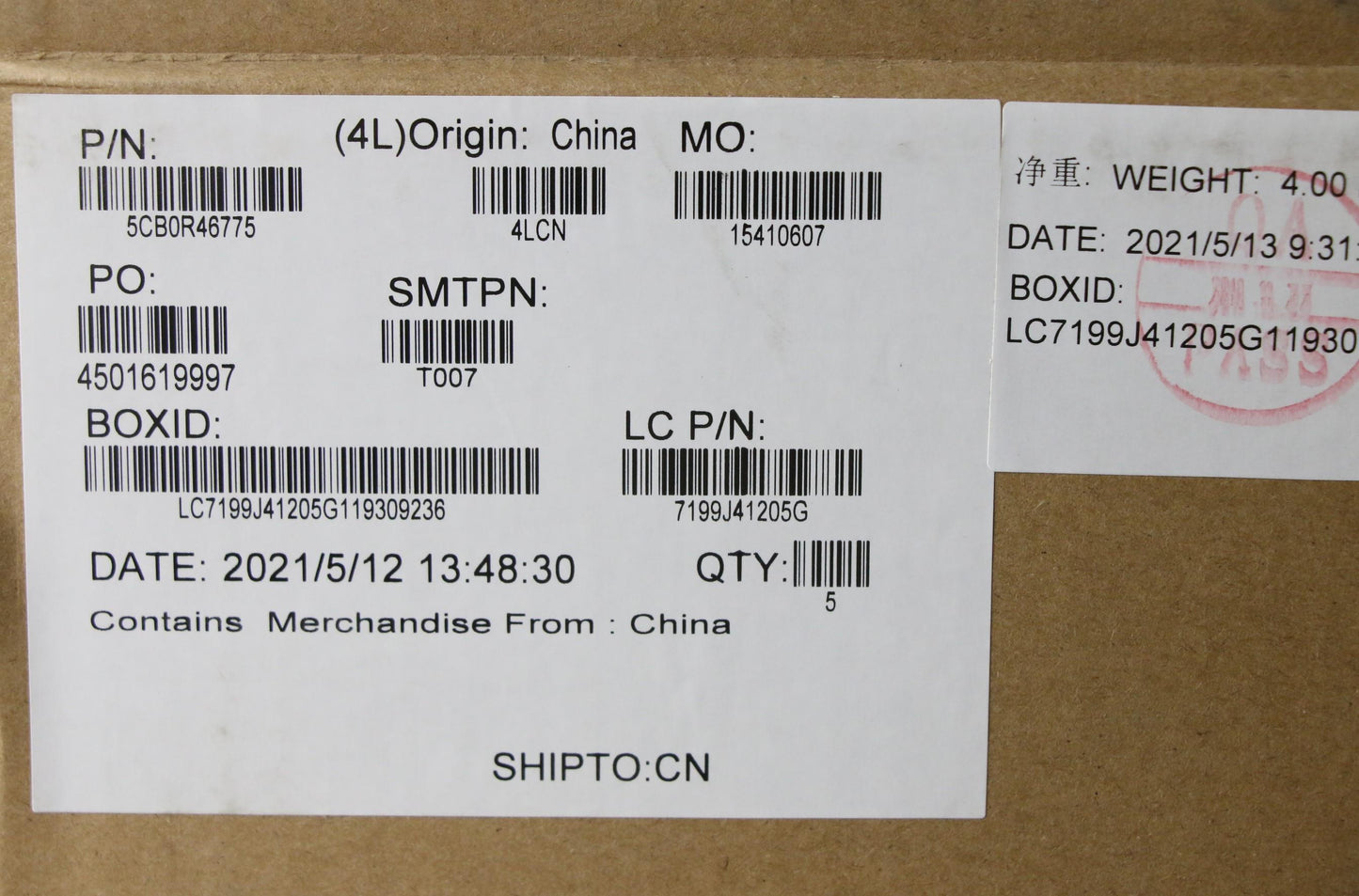 Lenovo Keyboard Internal Includes C-C - 5CB0R46775
