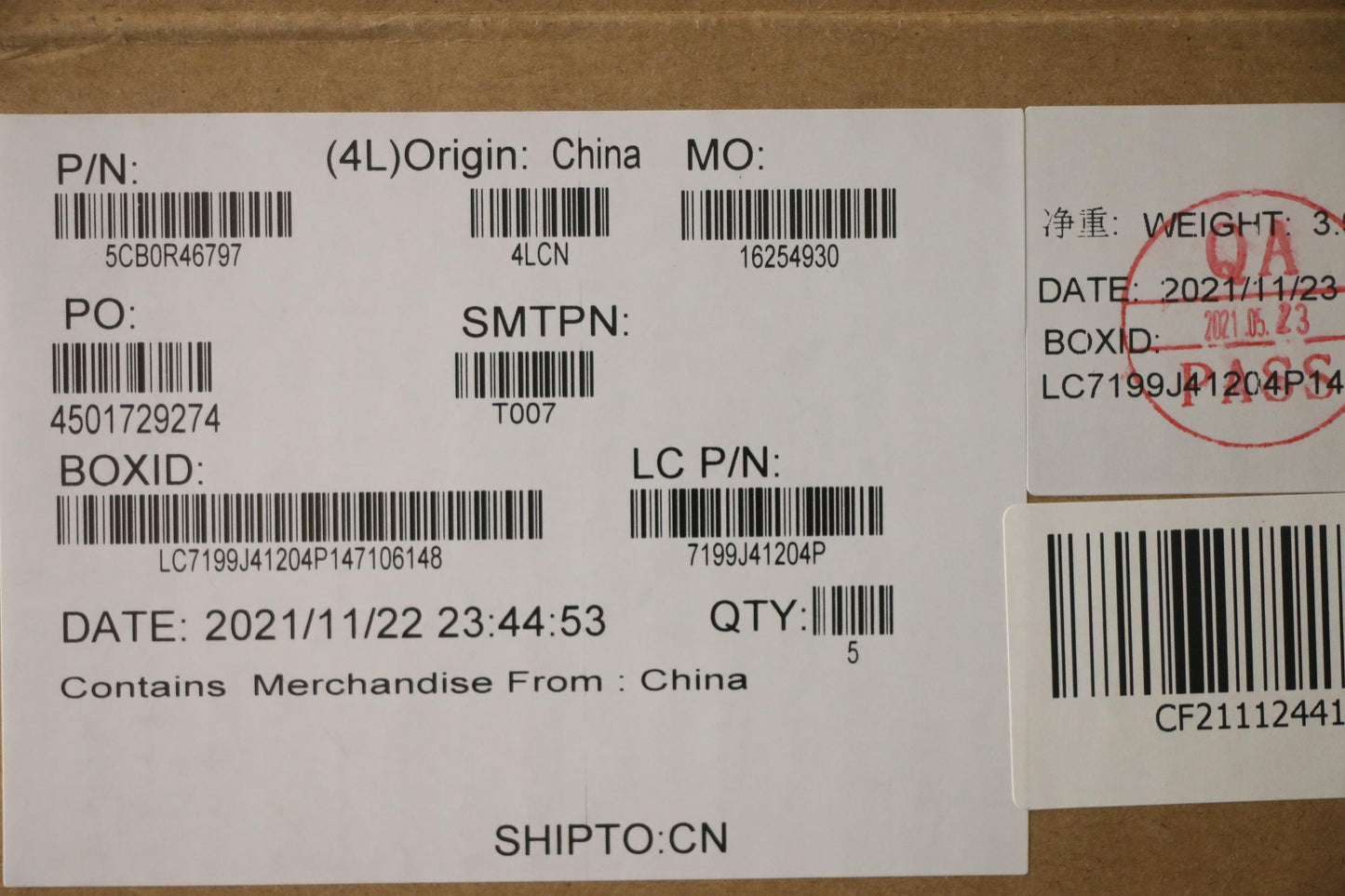 Lenovo Keyboard Internal Includes C-C - 5CB0R46797