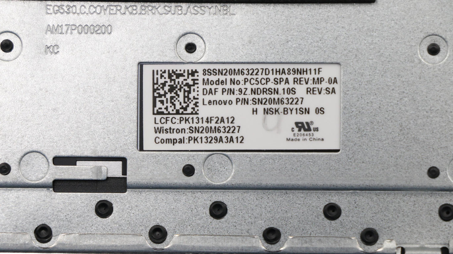 Lenovo Keyboard Internal Includes C-C - 5CB0R46820