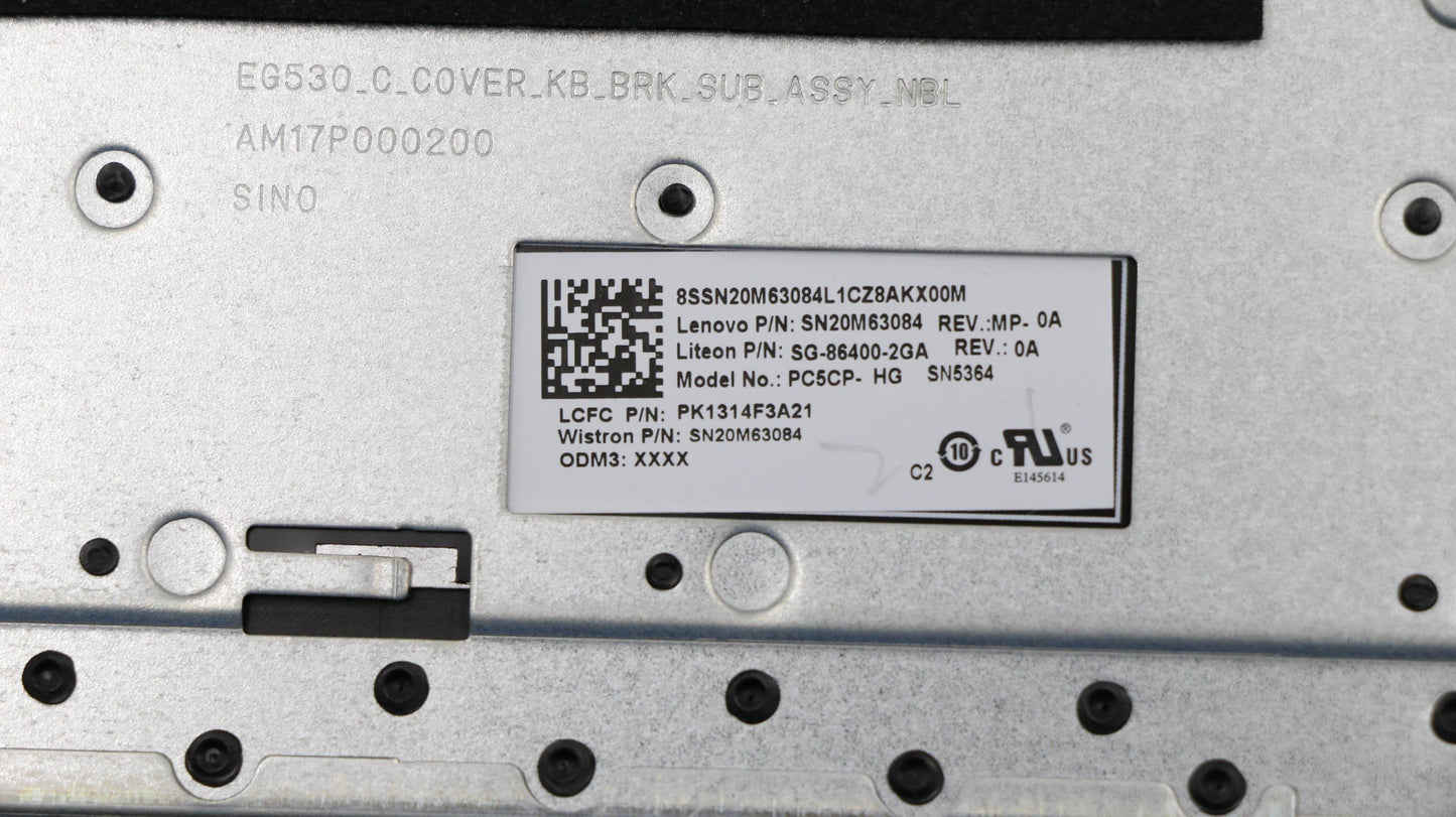 Lenovo Keyboard Internal Includes C-C - 5CB0R46915