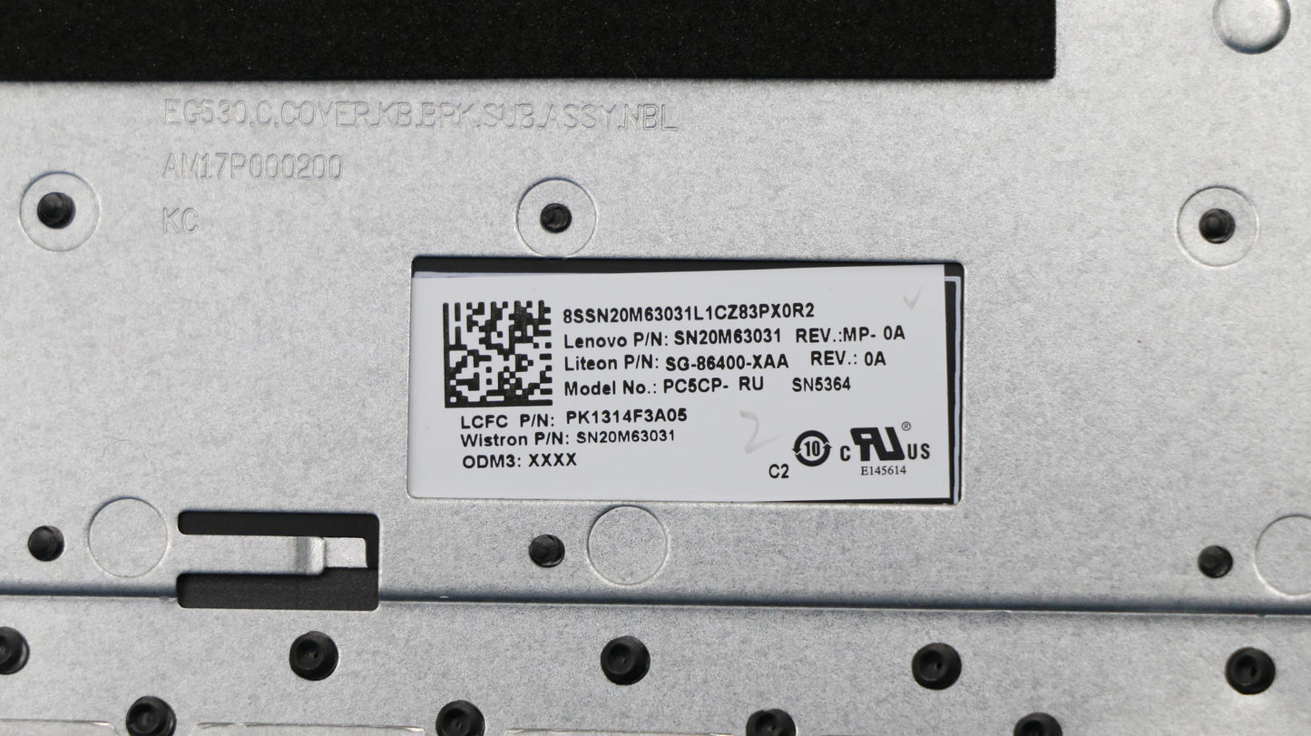 Lenovo Keyboard Internal Includes C-C - 5CB0R46932