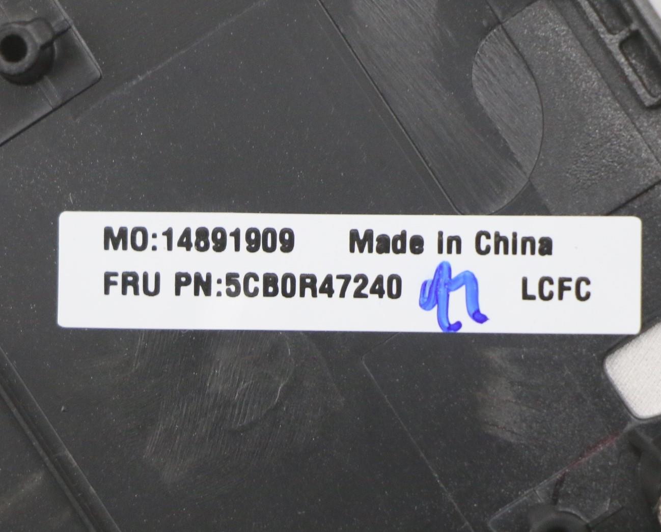 Lenovo Upper Case L 81Ha Fp Bl Ig Wkb - 5CB0R47240