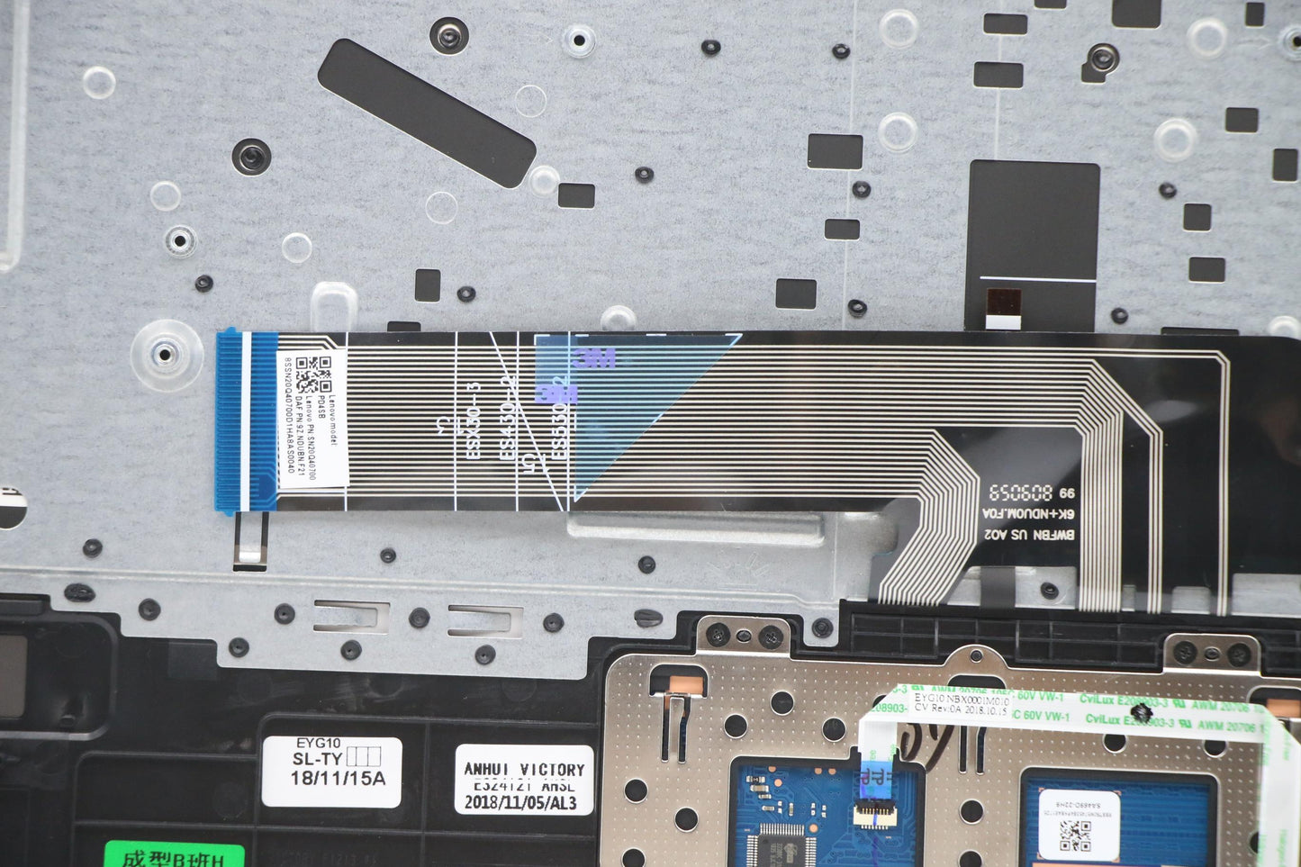 Lenovo C-Cover with Keyboard, USA English, Iron Grey, Backlit, Without Fingerprint Reader - 5CB0R47250