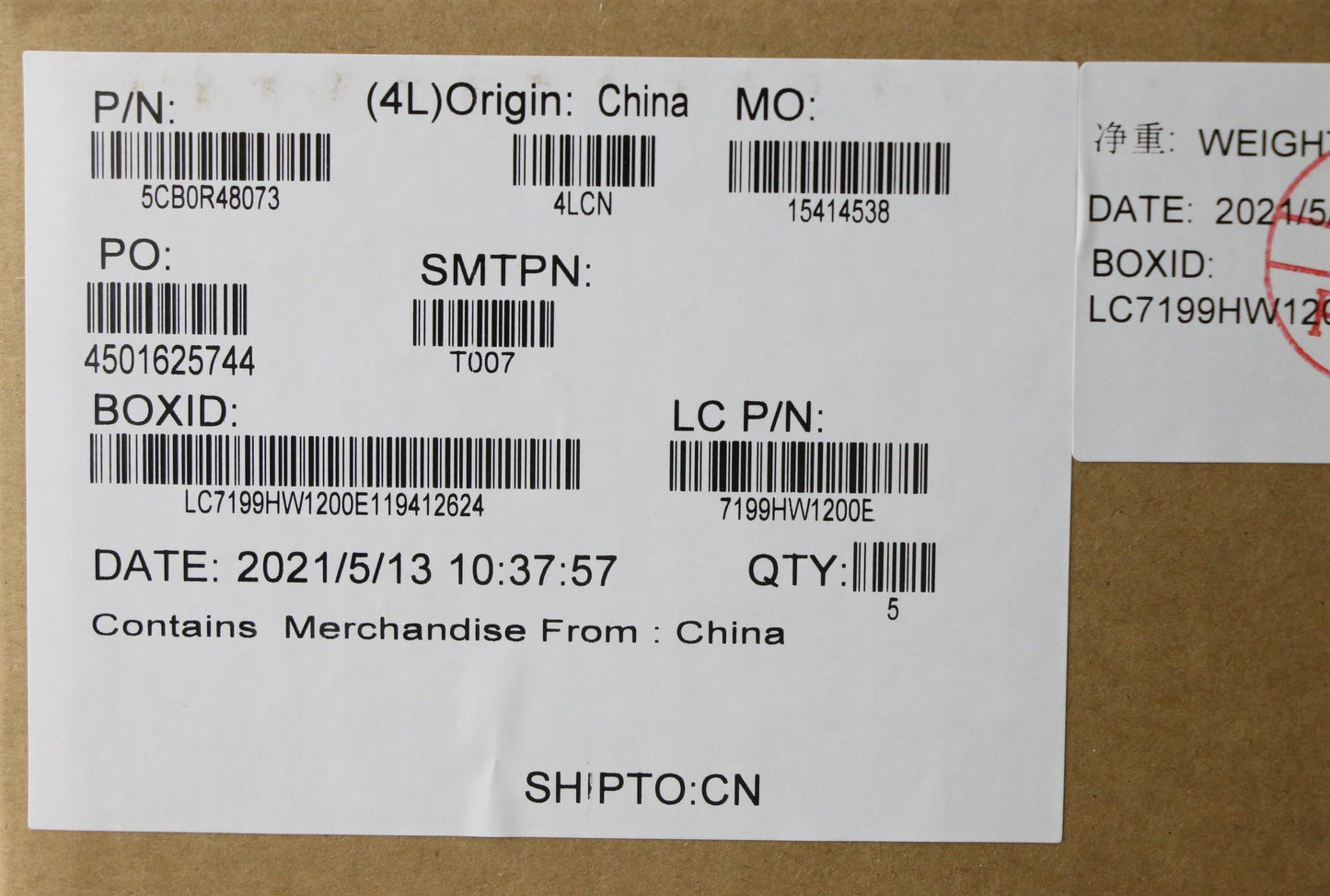 Lenovo Keyboard Internal Includes C-C - 5CB0R48073