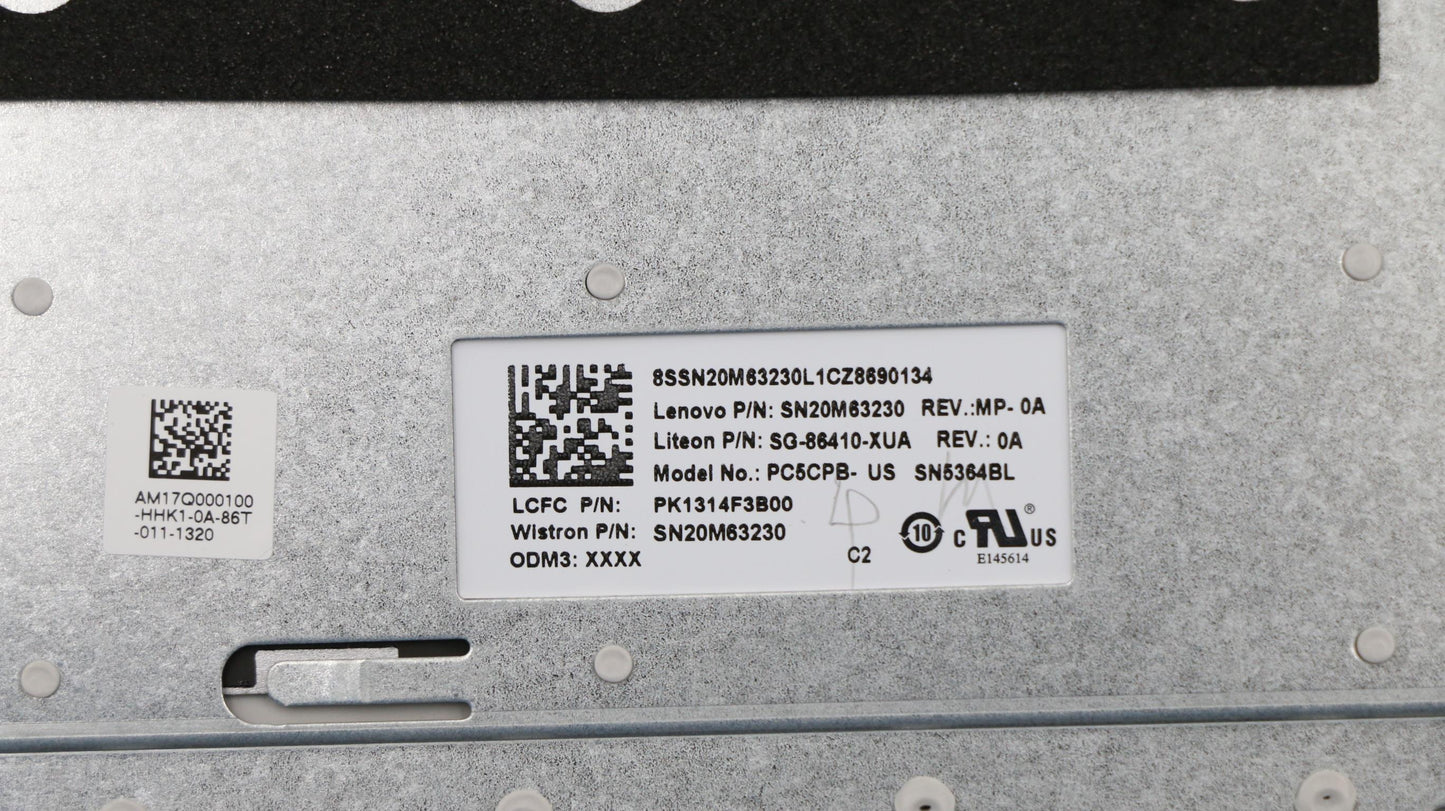 Lenovo Keyboard Internal Includes C-C - 5CB0R48090