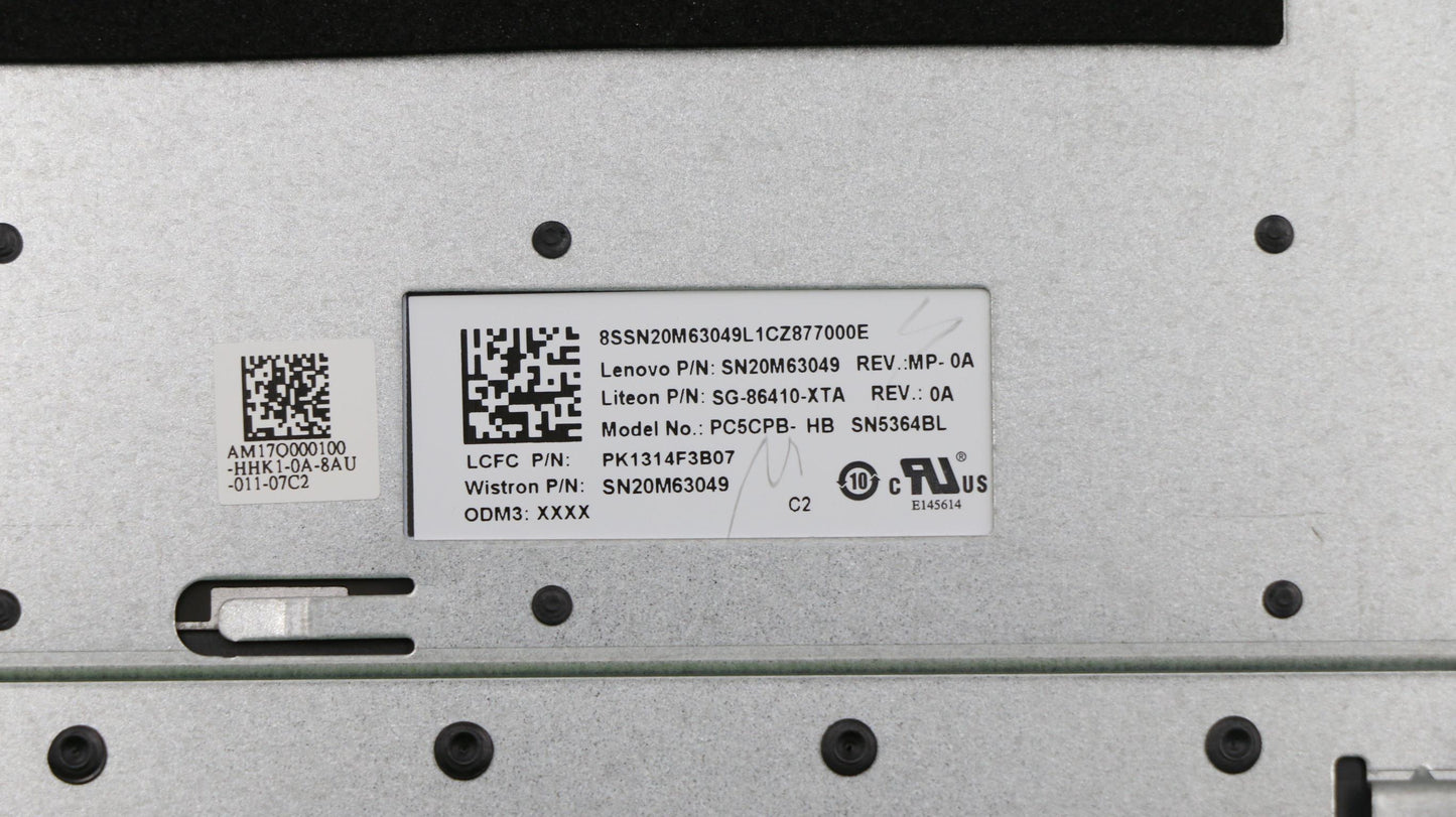 Lenovo Keyboard Internal Includes C-C - 5CB0R48091