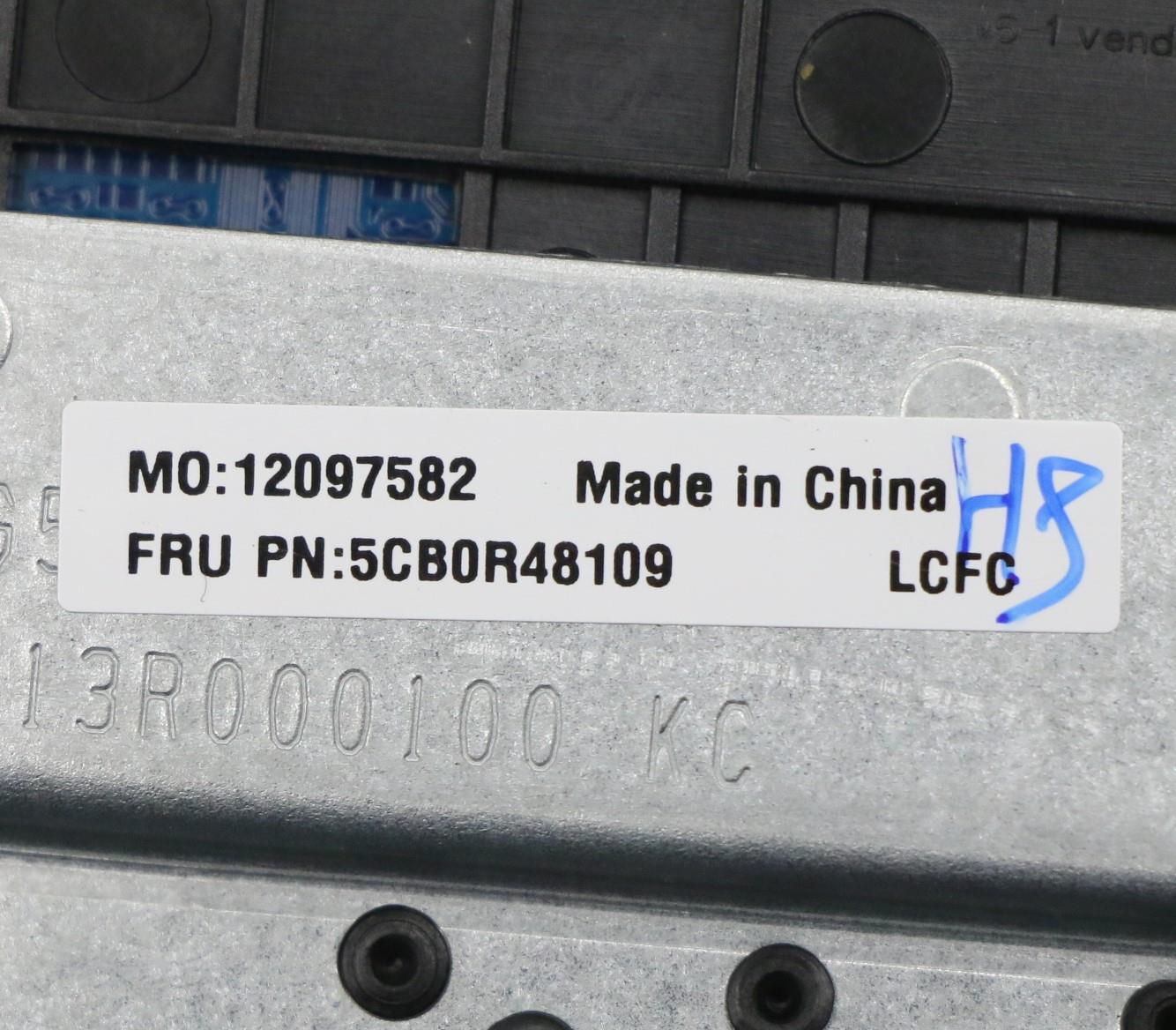 Lenovo Keyboard Internal Includes C-C - 5CB0R48109