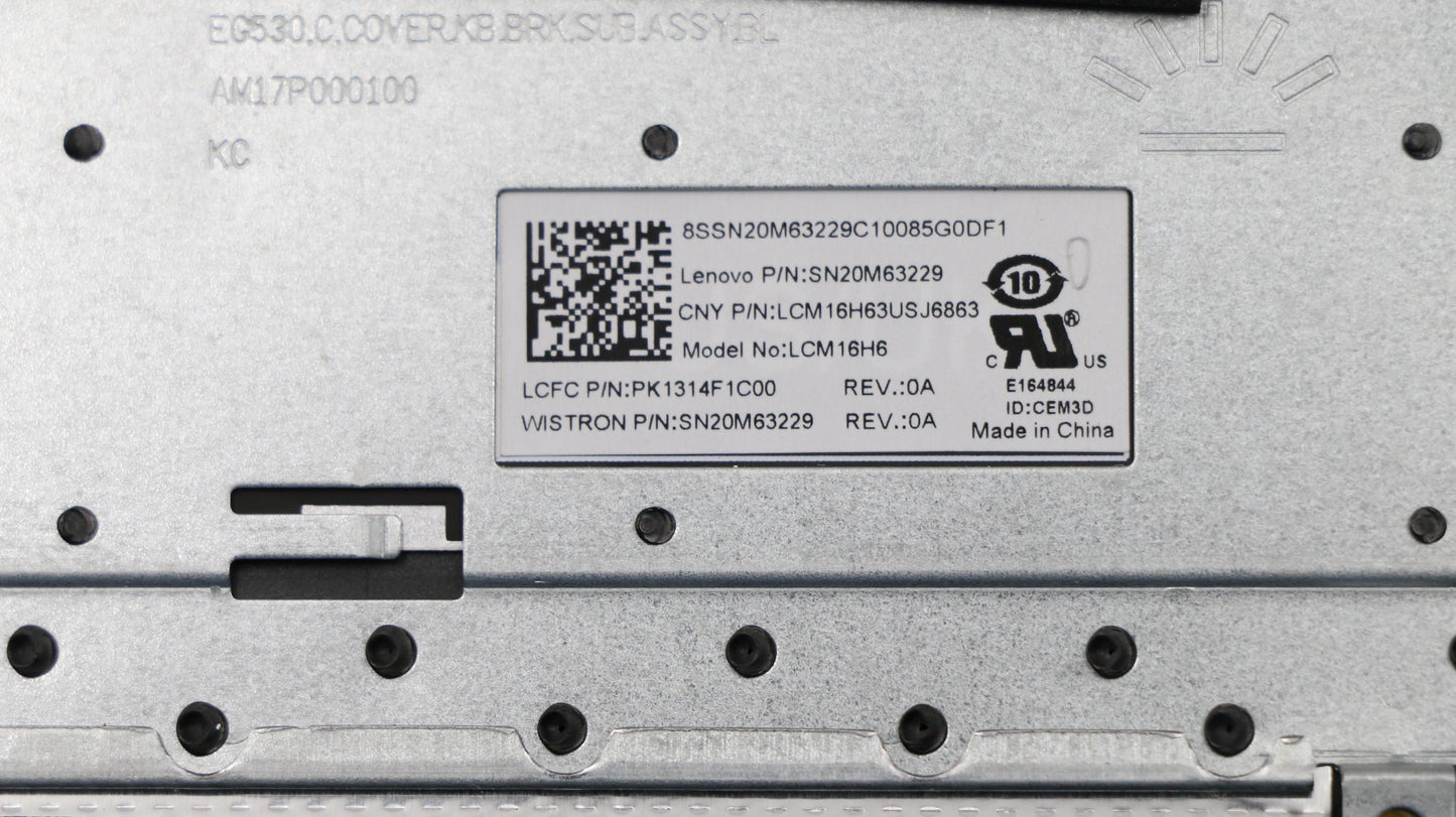 Lenovo Keyboard Internal Includes C-C - 5CB0R58647