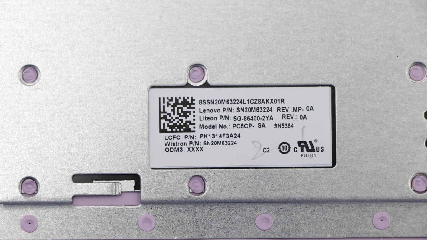 Lenovo Keyboard Internal Includes C-C - 5CB0R59279