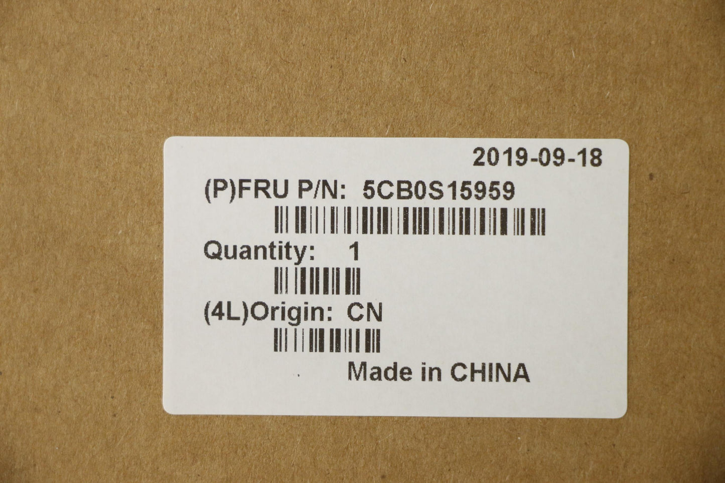 Lenovo Up Assy_Blk Fp W/Bl Kb_Inte - 5CB0S15959