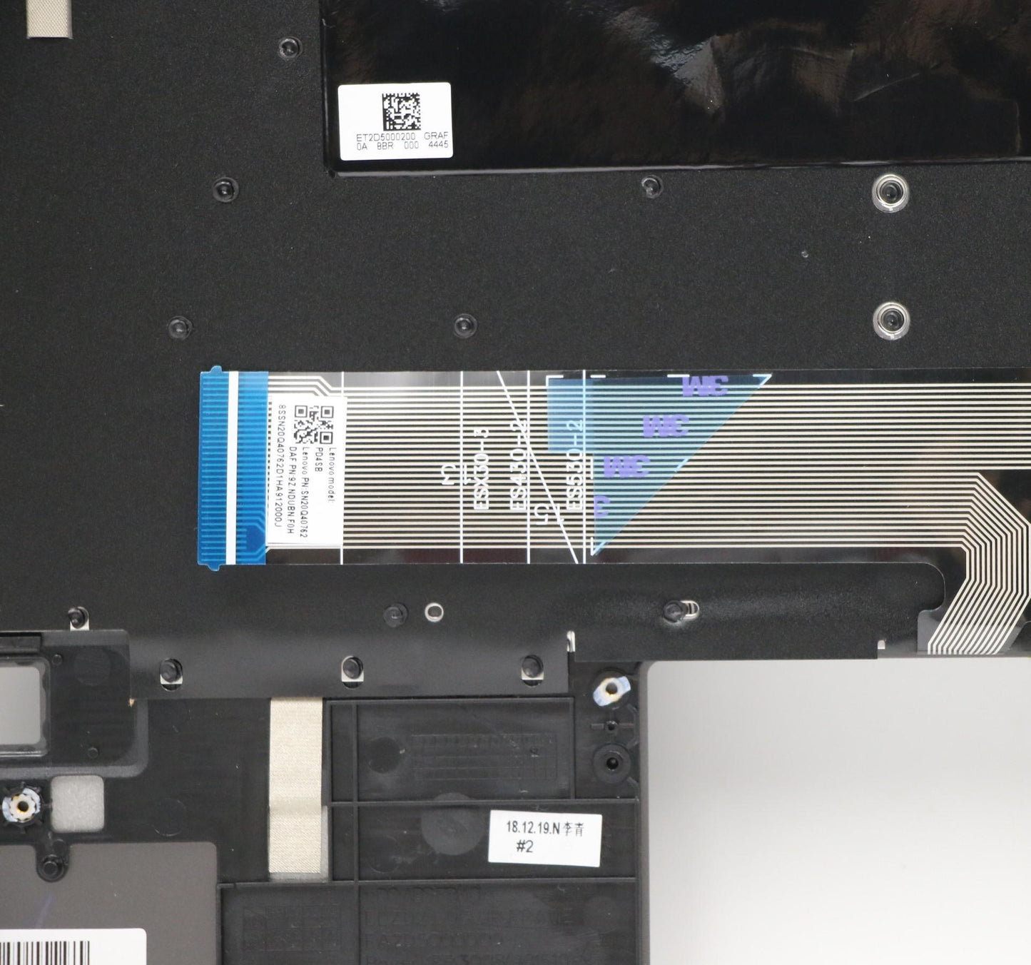 Lenovo Up Assy_Blk Fp W/Bl Kb_Heb - 5CB0S15967