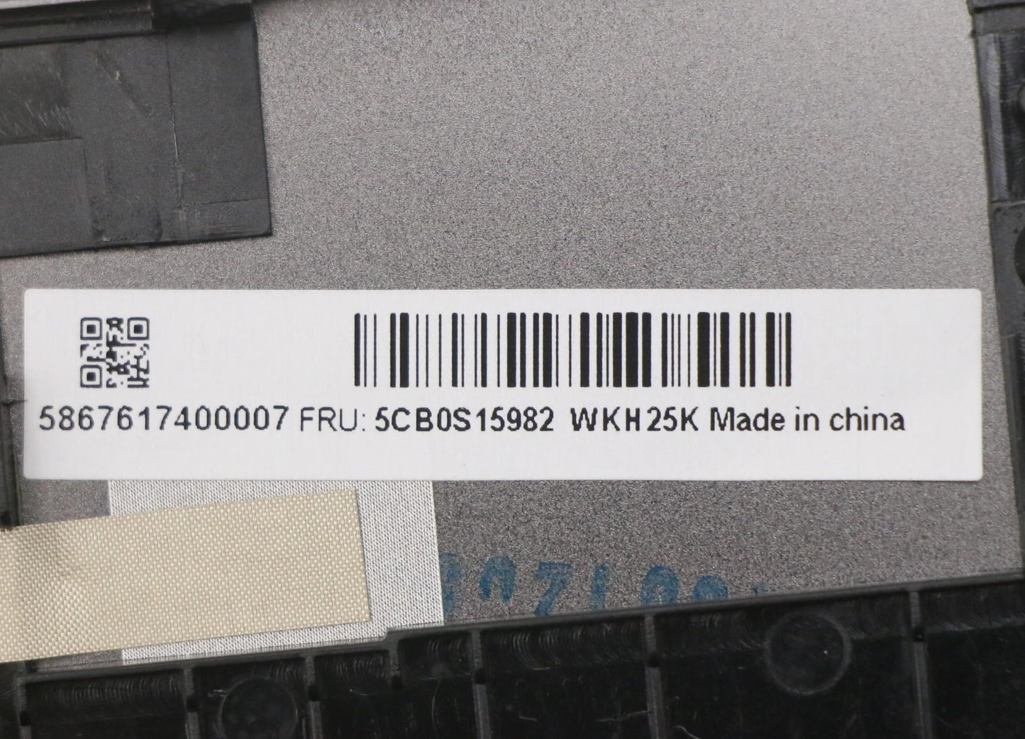 Lenovo Up Assy_Blk Fp W/Bl Kb_Hun - 5CB0S15982