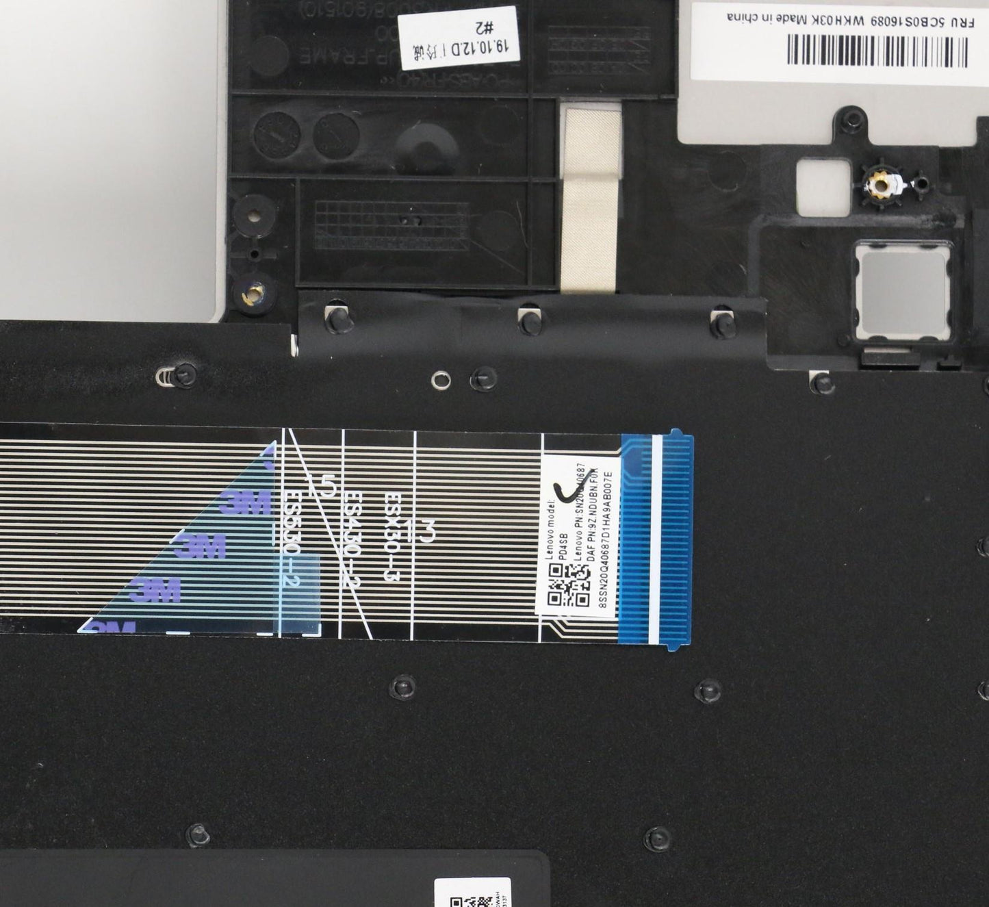 Lenovo Up Assy_Gry Fp W/Bl Kb_Kor - 5CB0S16089