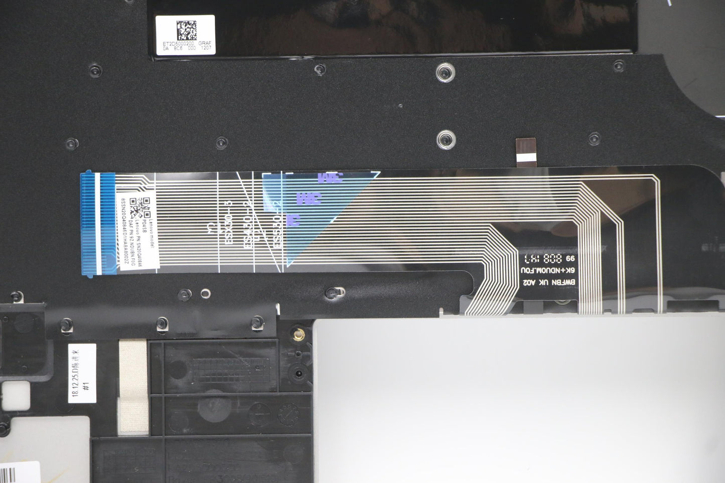 Lenovo Up Assy_Gry Fp W/Bl Kb_Ger - 5CB0S16105