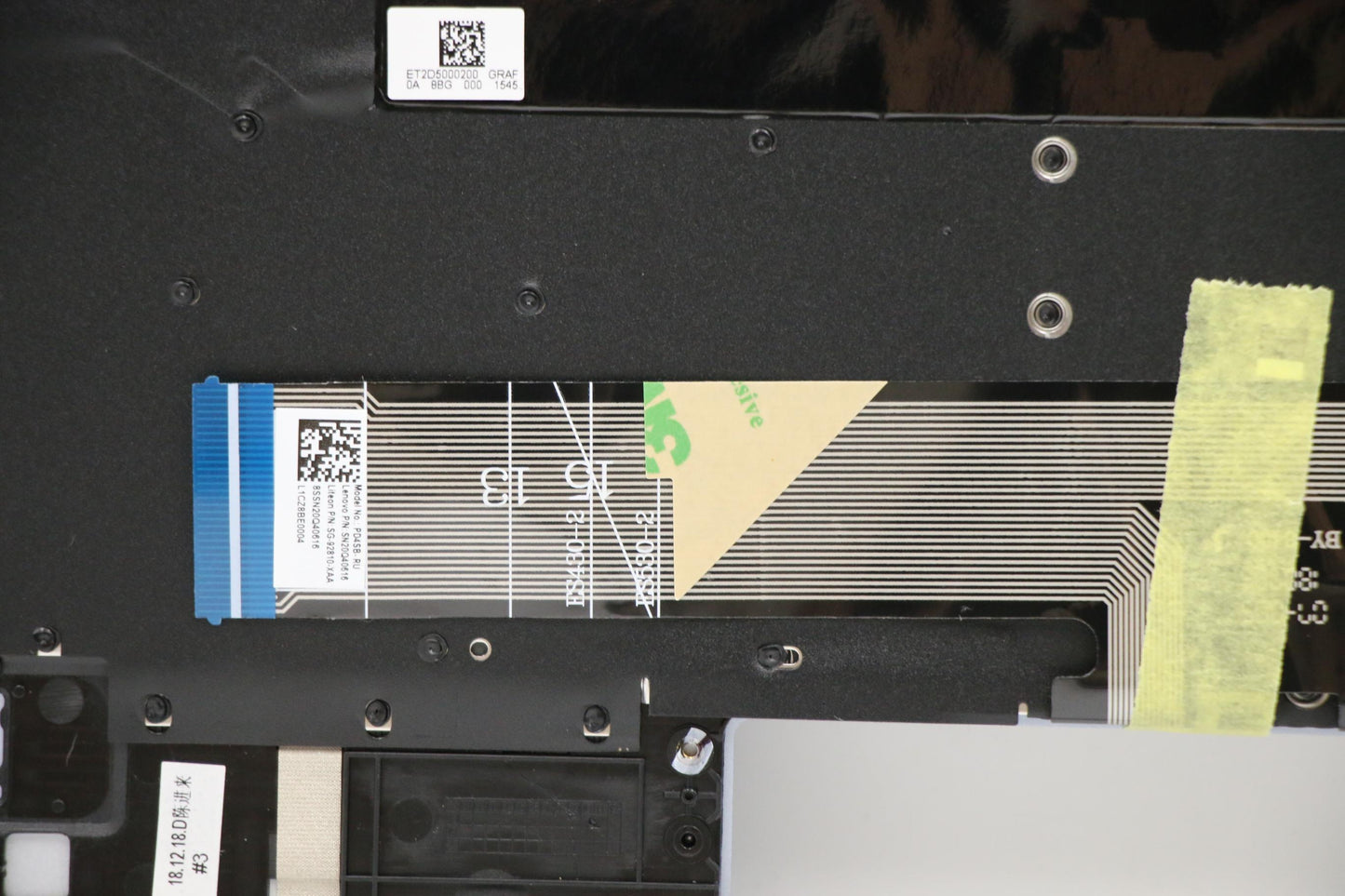 Lenovo Up Assy_Blu Fp W/Bl Kb_Rus - 5CB0S16217