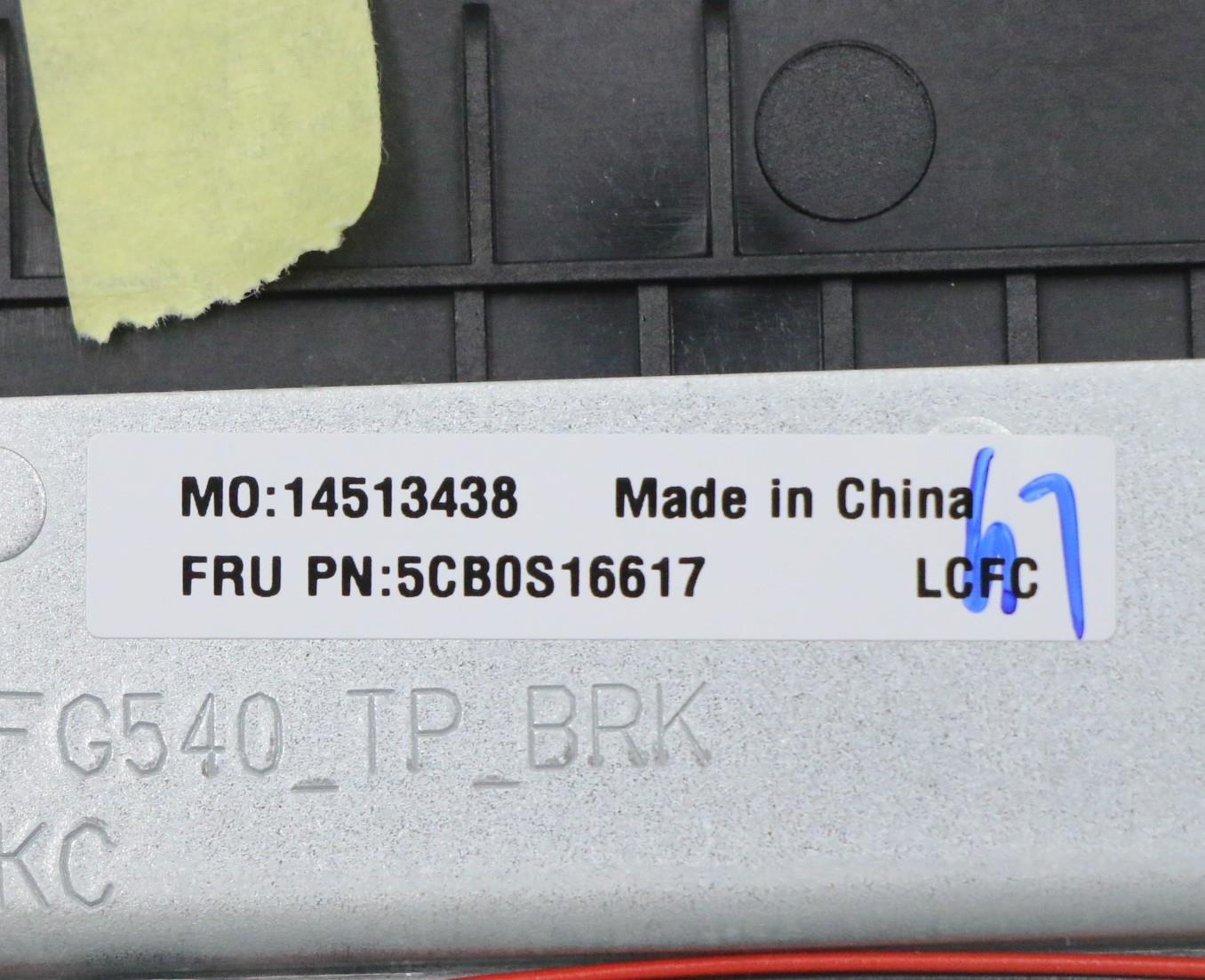 Lenovo Fg540 Log Up Assy Nejp G_Black - 5CB0S16617