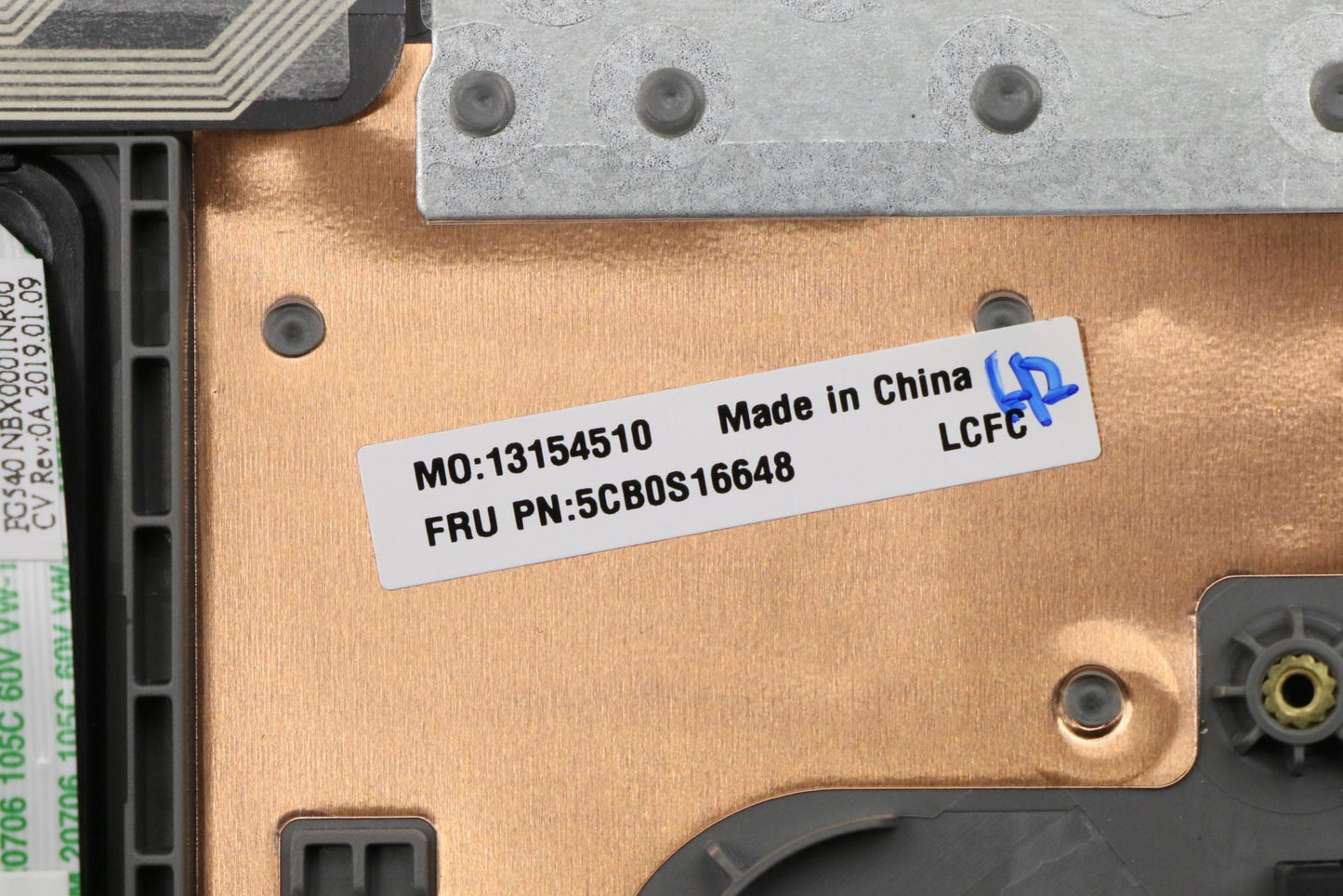 Lenovo Fg540 Log Up Assy Nejp Pg ,Ch - 5CB0S16648