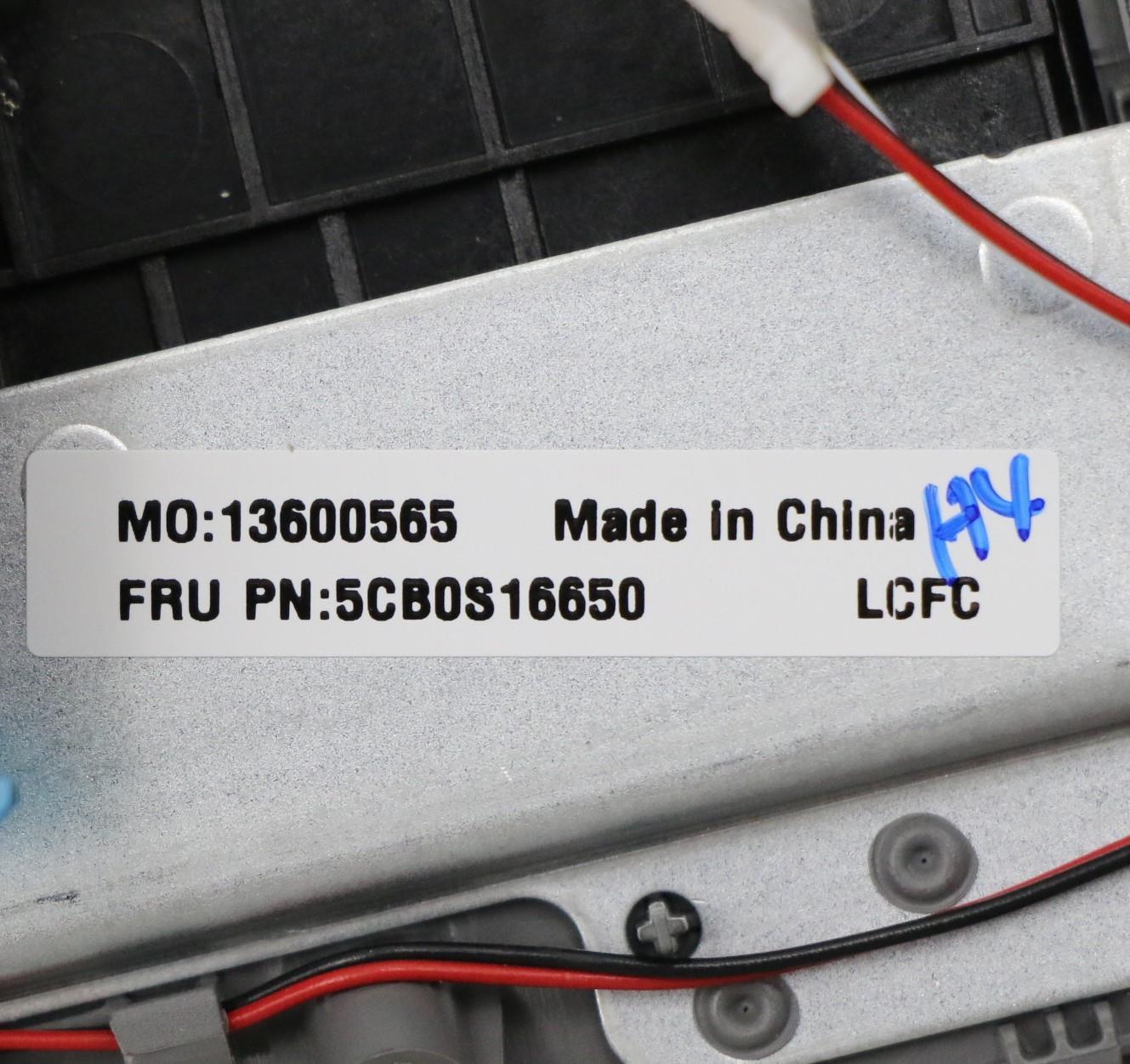 Lenovo Fg540 Log Up Assy Nejp Pg ,Tr - 5CB0S16650