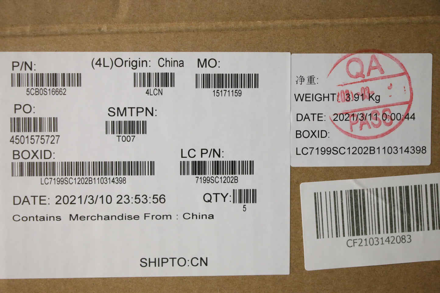 Lenovo Fg540 Log Up Assy Nejp Abyss B - 5CB0S16662