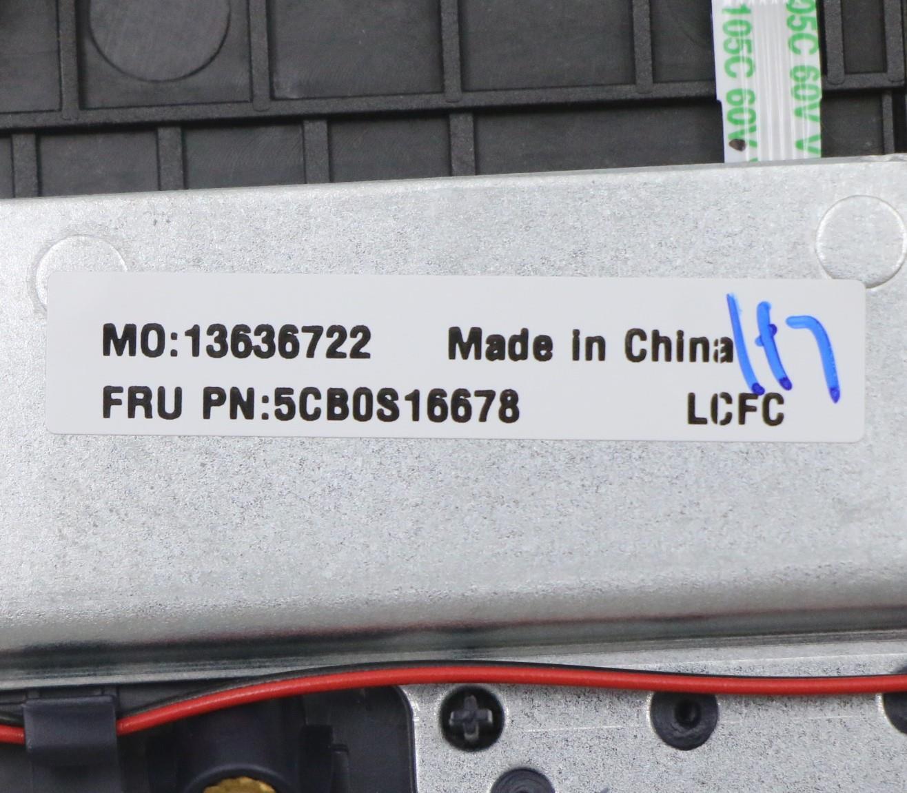 Lenovo Fg540 Log Up Assy Nejp Abyss B - 5CB0S16678
