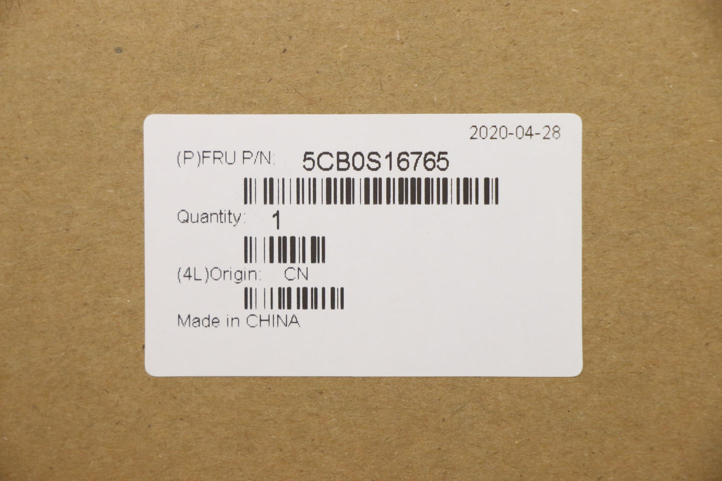 Lenovo Log Up Assy Texture Black Dis_ - 5CB0S16765