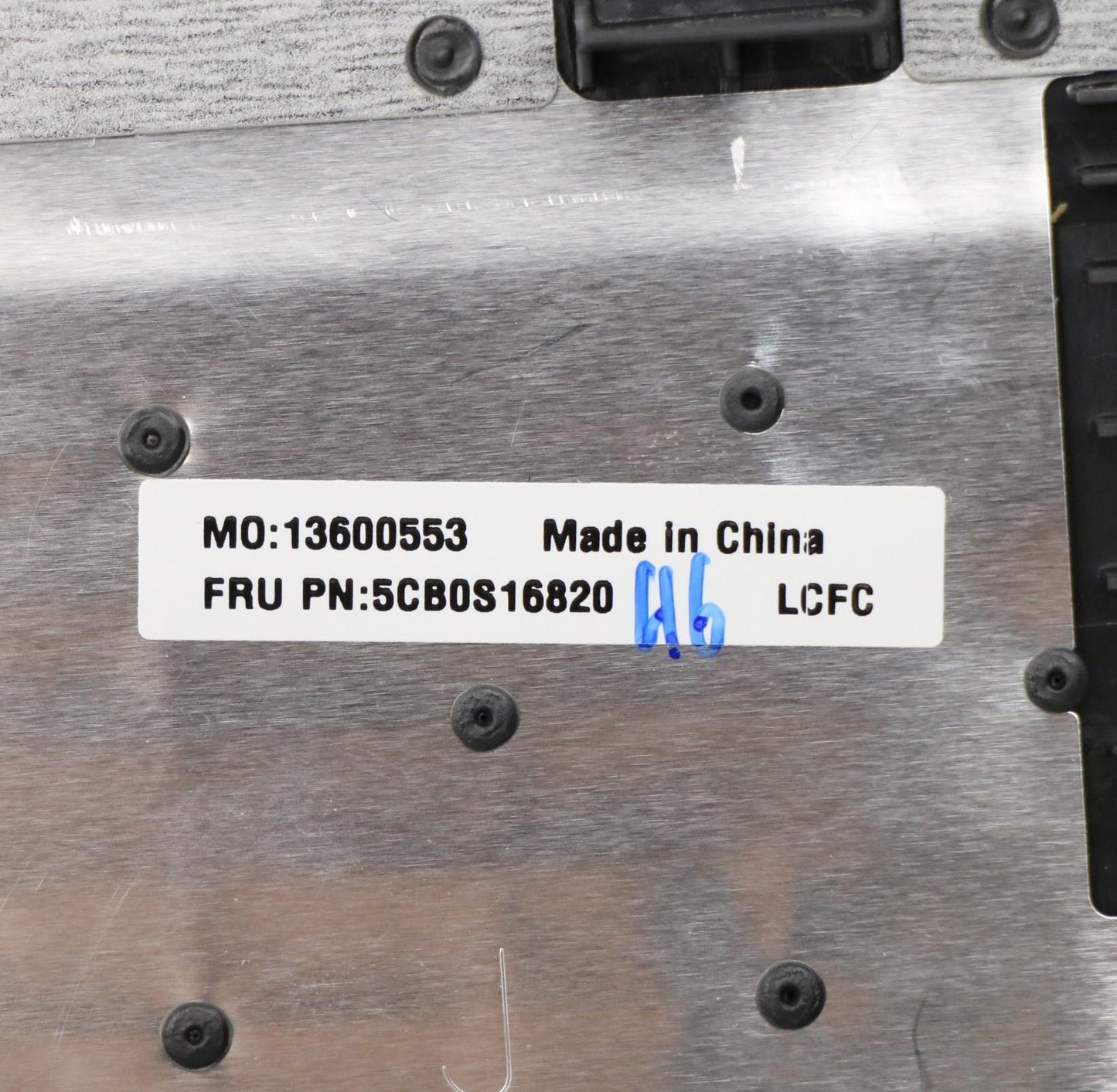 Lenovo Log Up Assy Imr Black Dis_Ch - 5CB0S16820