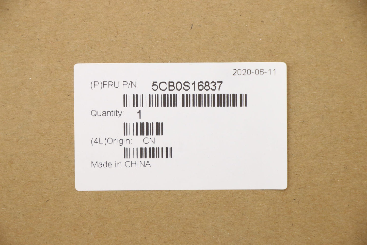 Lenovo Log Up Assy Texture Black Dis_ - 5CB0S16837