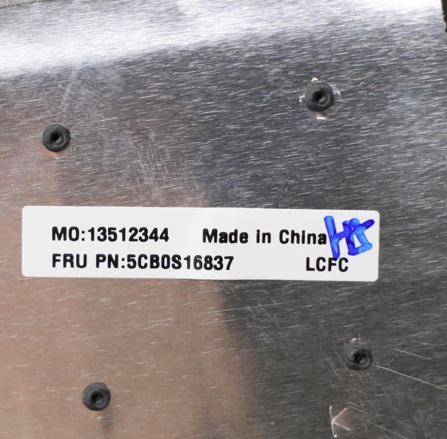 Lenovo Log Up Assy Texture Black Dis_ - 5CB0S16837