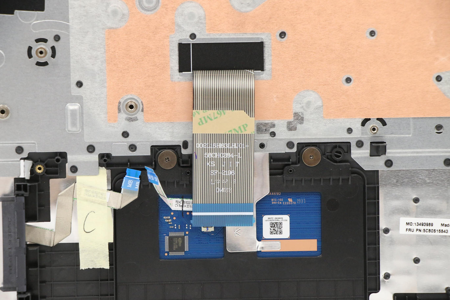 Lenovo Log Up Assy Texture Black Dis_ - 5CB0S16843