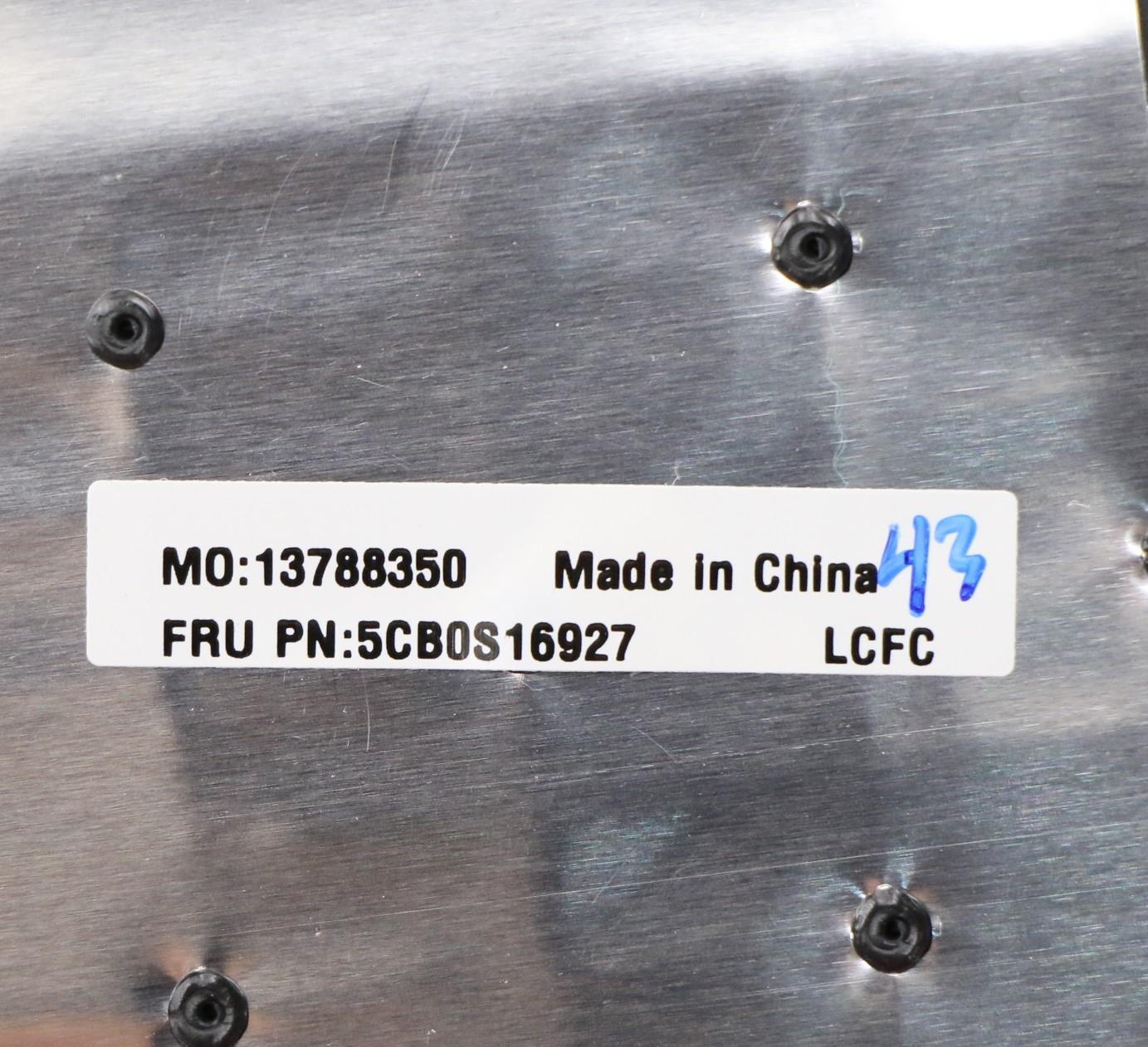 Lenovo Log Up Assy Texture Black Dis_ - 5CB0S16927