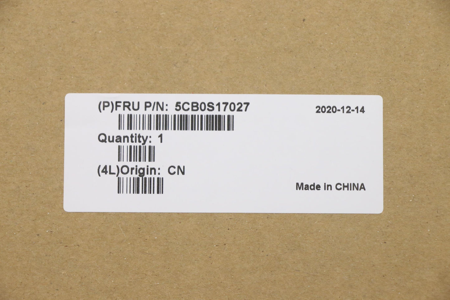 Lenovo Log Up Assy Texture Black Dis_ - 5CB0S17027