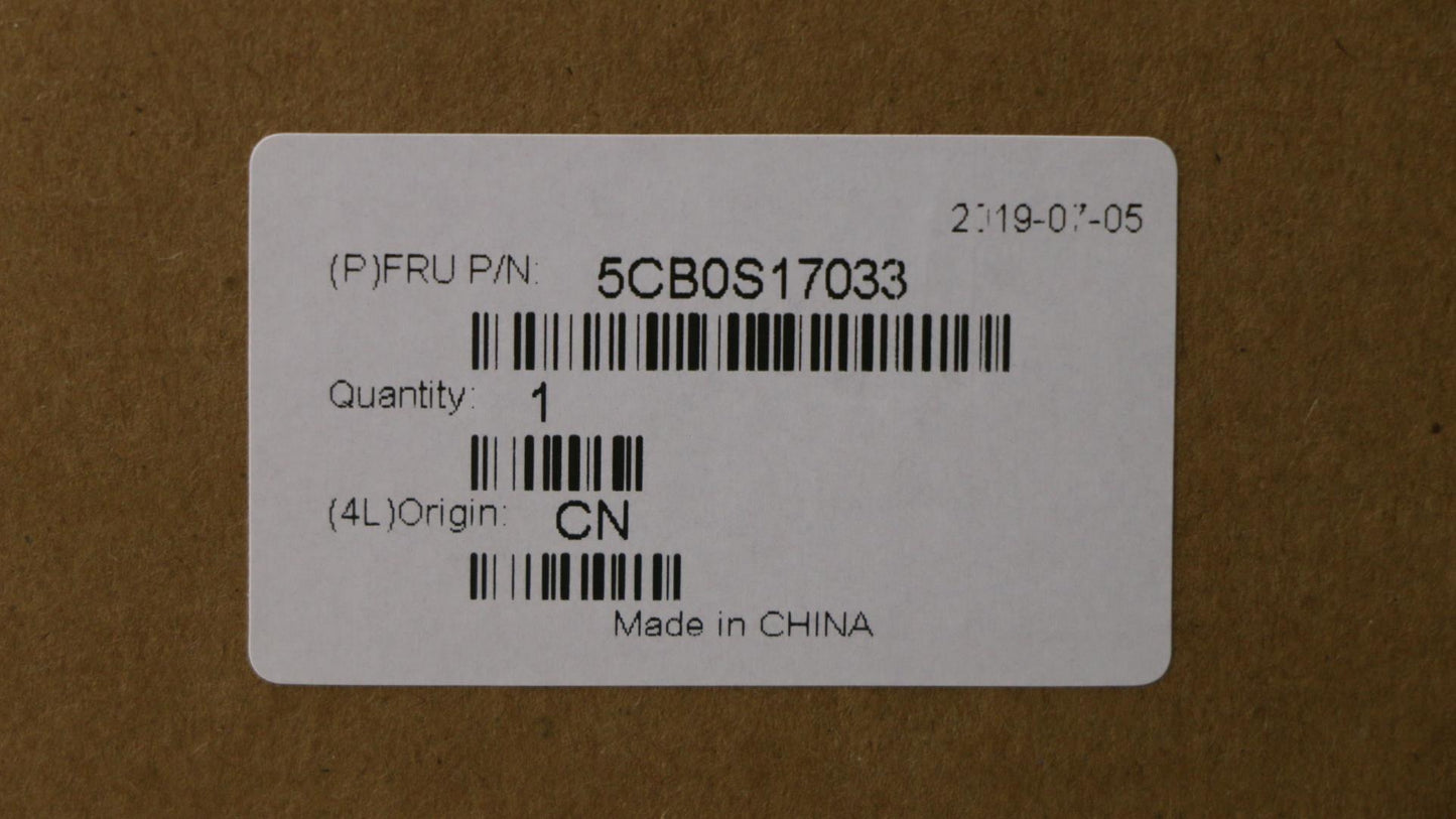 Lenovo Log Up Assy Texture Black Dis_ - 5CB0S17033
