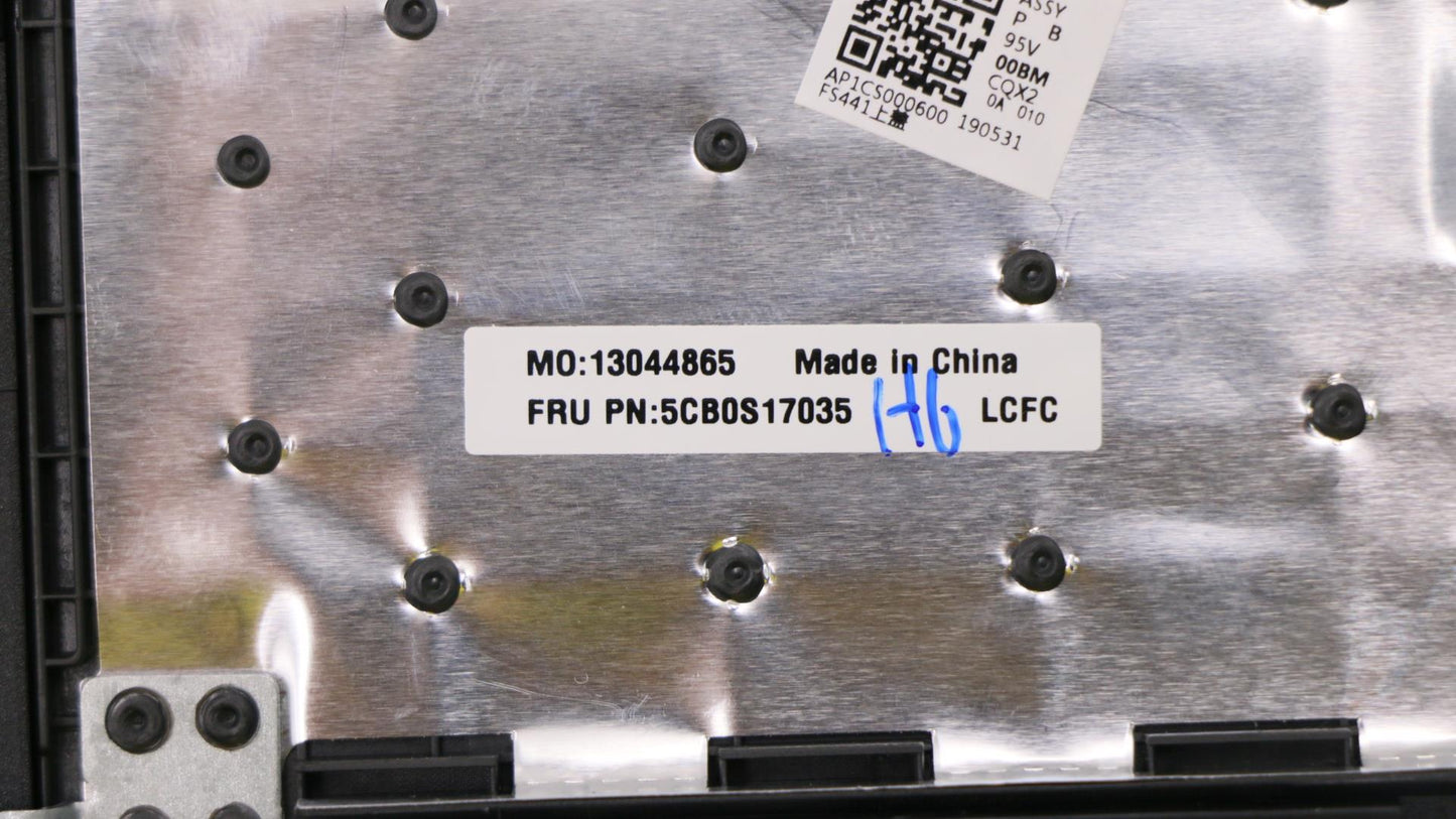 Lenovo Log Up Assy Texture Black Dis_ - 5CB0S17035