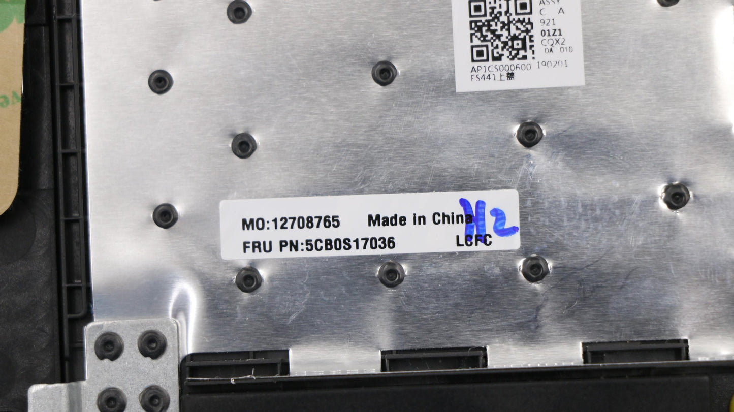 Lenovo Log Up Assy Texture Black Dis_ - 5CB0S17036
