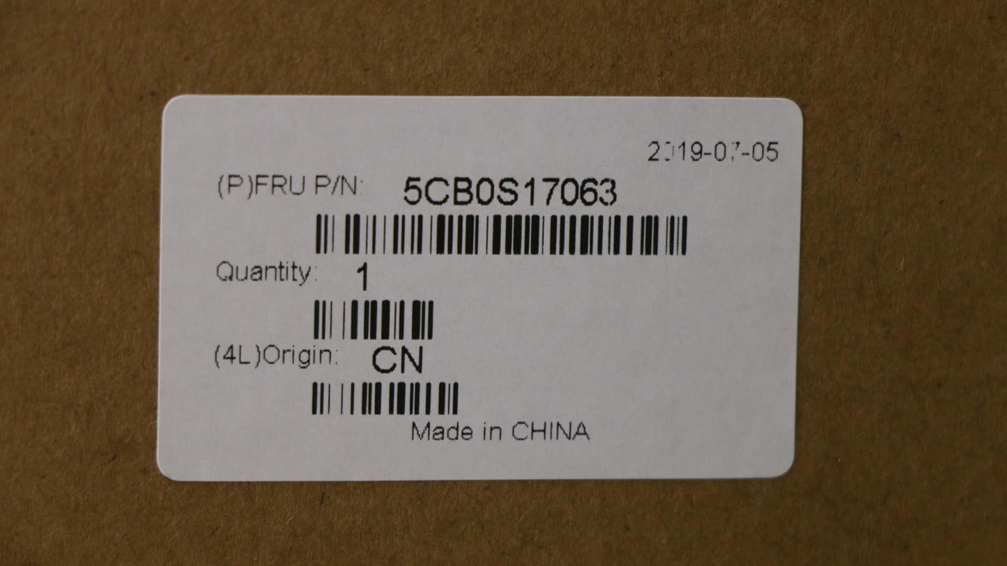 Lenovo Log Up Assy Imr Black Dis_Uk - 5CB0S17063