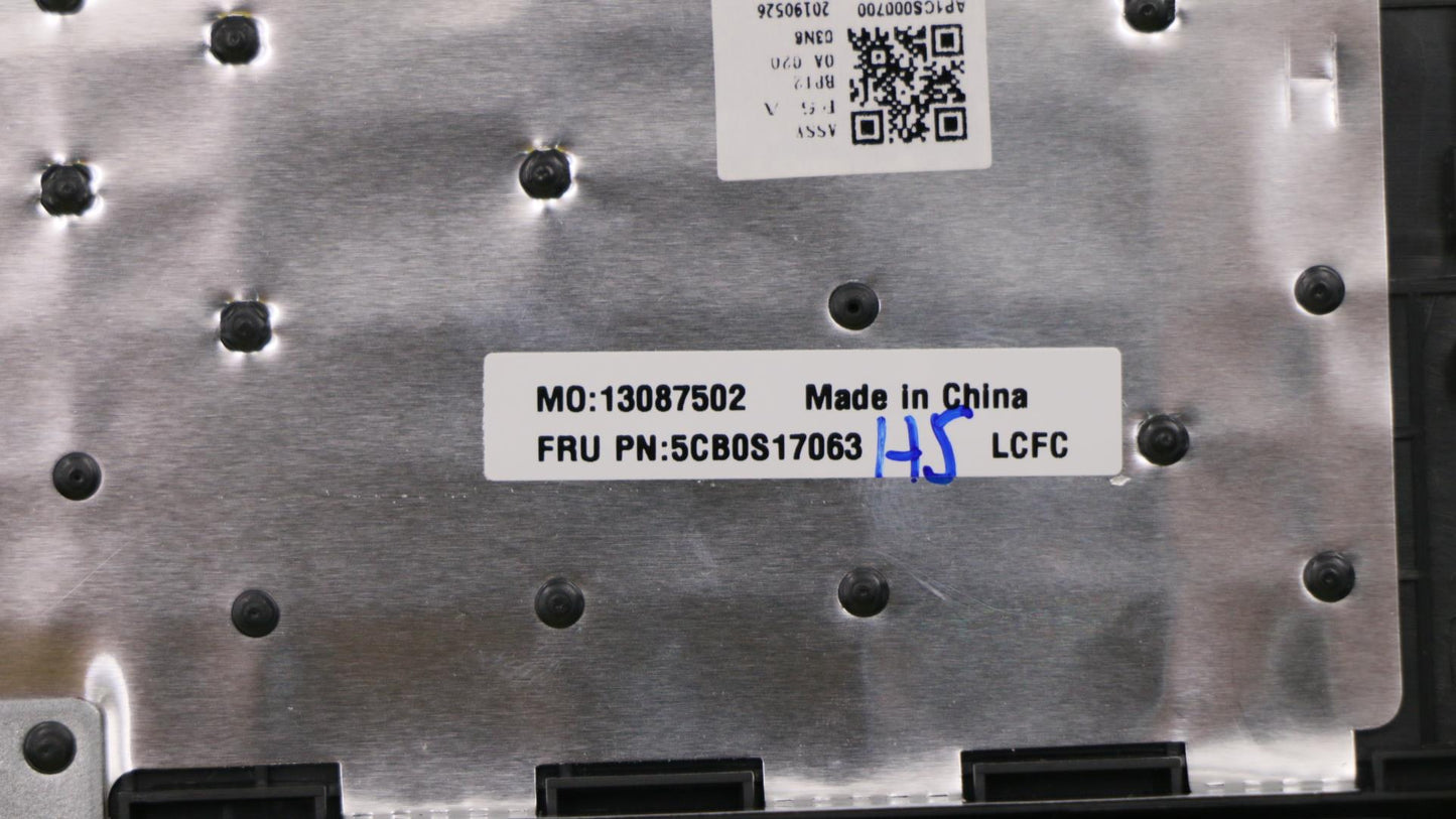 Lenovo Log Up Assy Imr Black Dis_Uk - 5CB0S17063