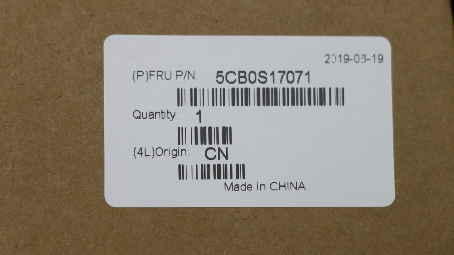 Lenovo Log Up Assy Imr Black Dis_Fr - 5CB0S17071